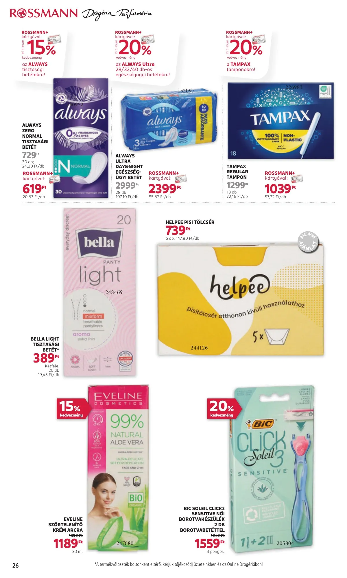 Rossmann akciós újság 11.04–11.15 – 28. oldal