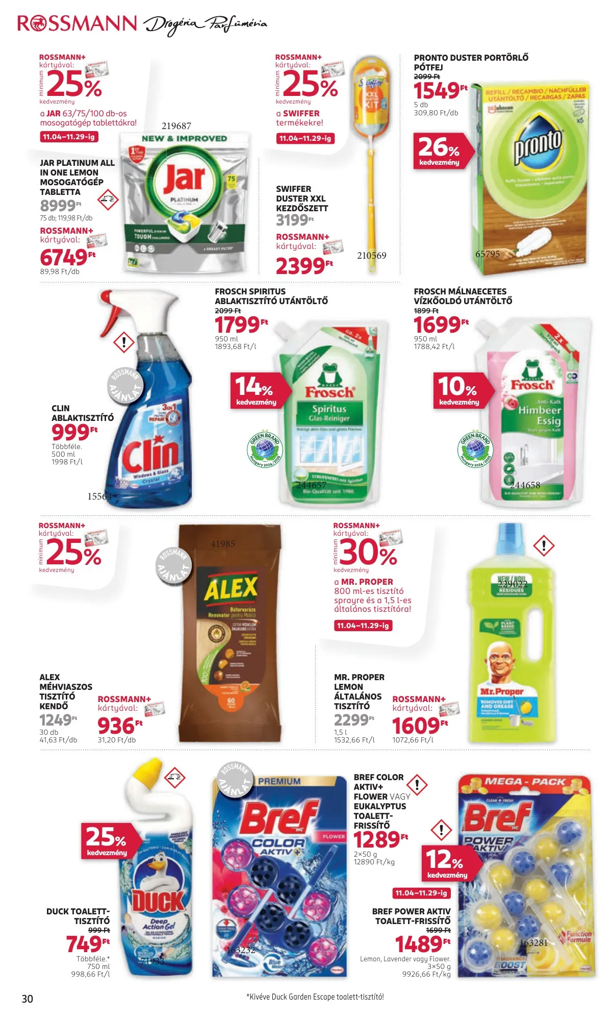 Rossmann akciós újság 11.04–11.15 – 32. oldal