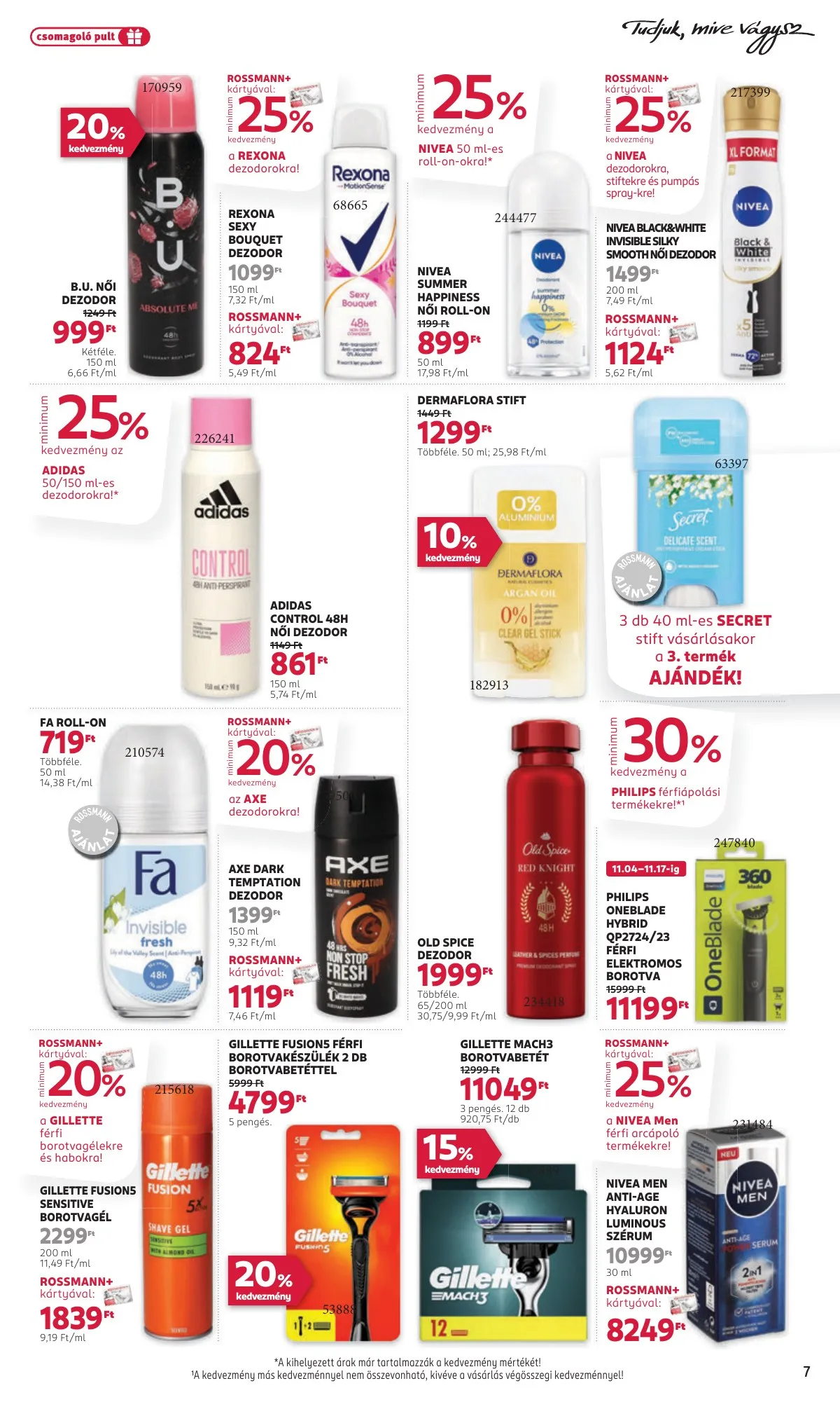 Rossmann akciós újság 11.04–11.15 – 7. oldal