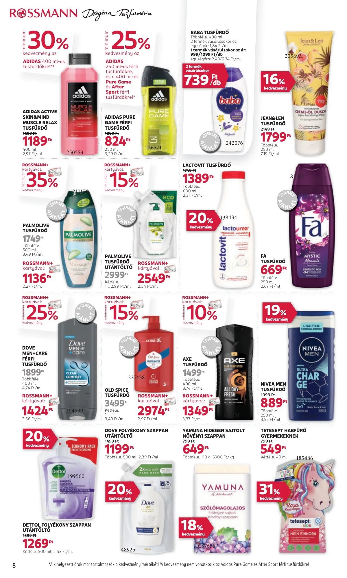Rossmann akciós újság 11.04–11.15 – 8. oldal
