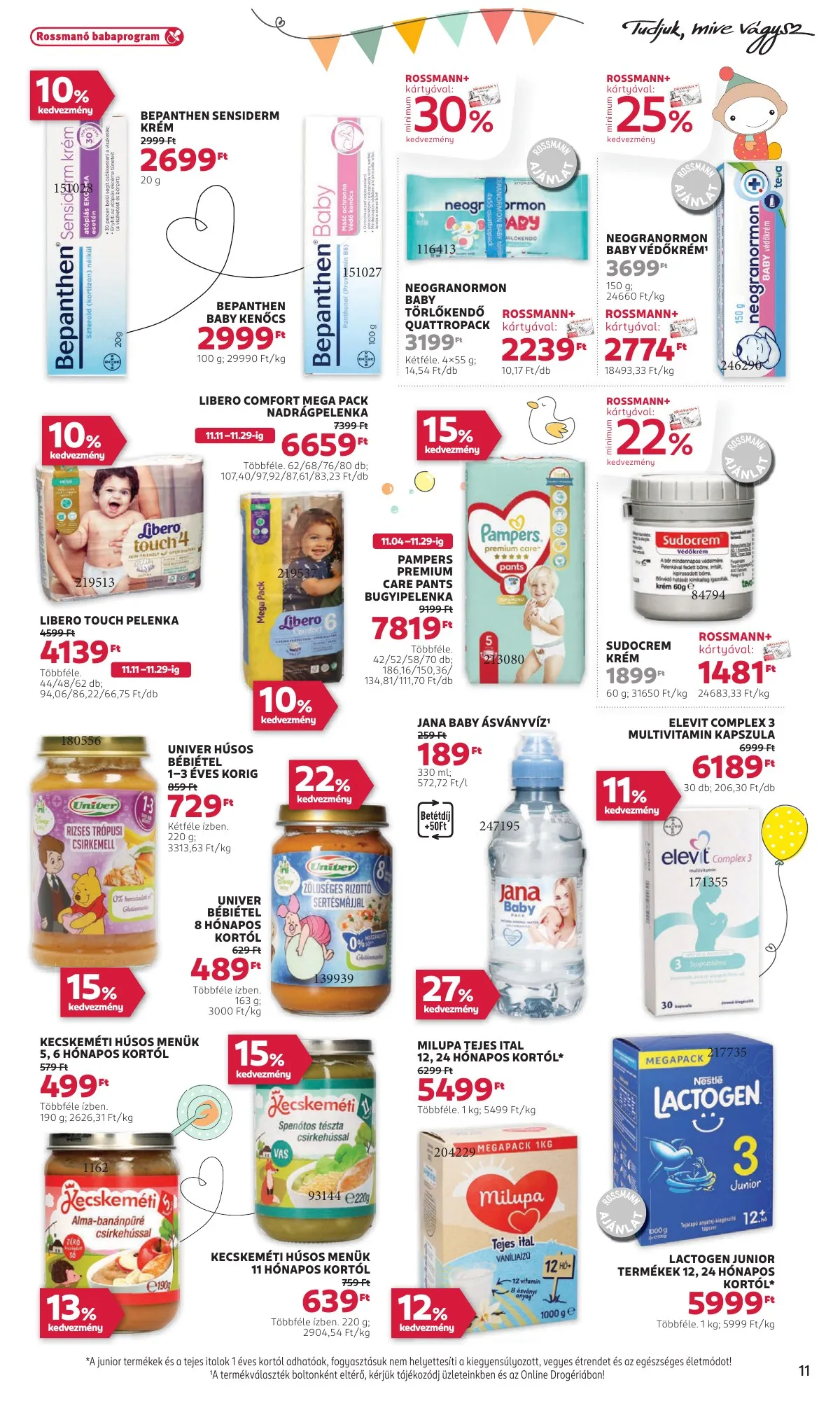 Rossmann akciós újság 11.18–11.29 – 11. oldal