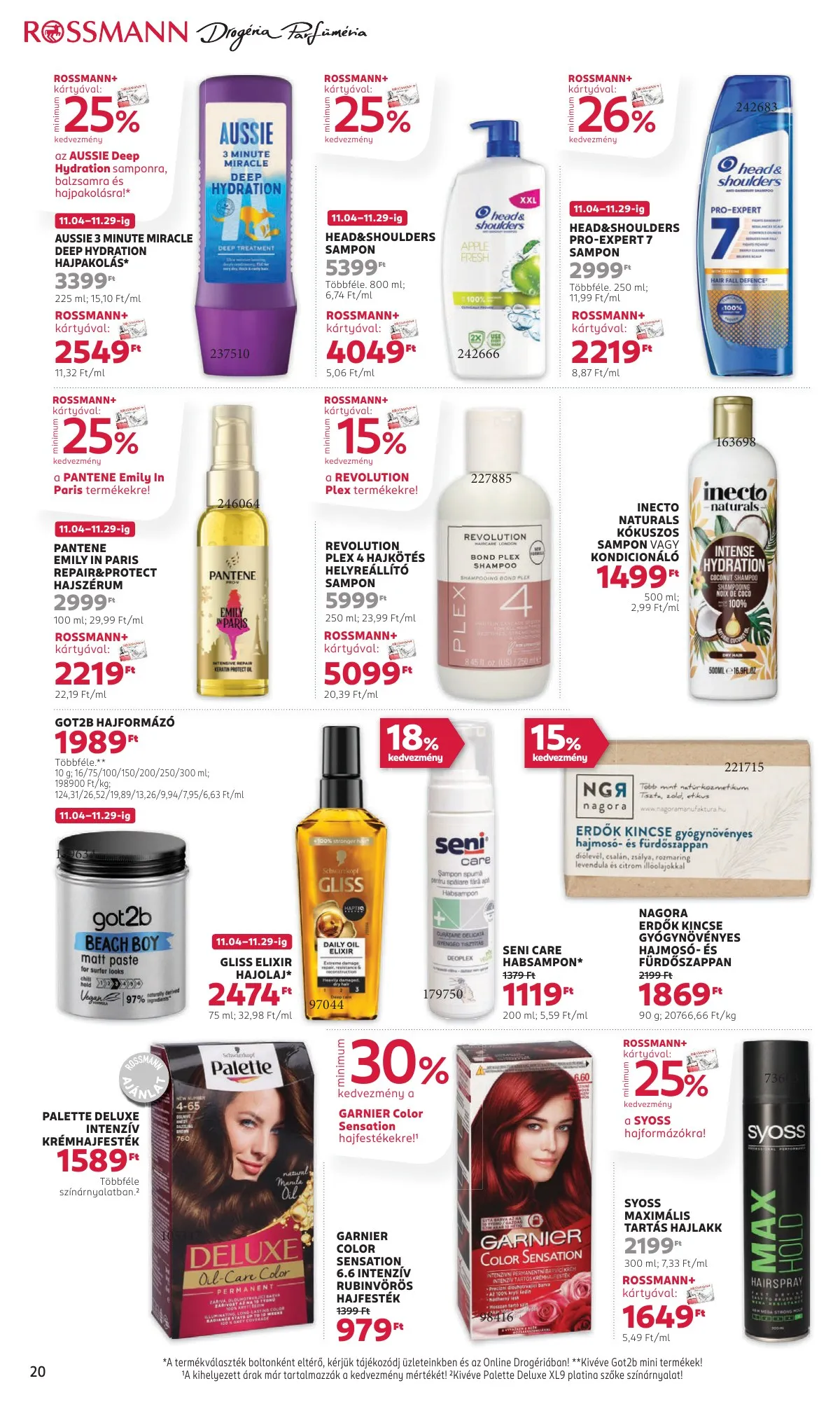 Rossmann akciós újság 11.18–11.29 – 22. oldal