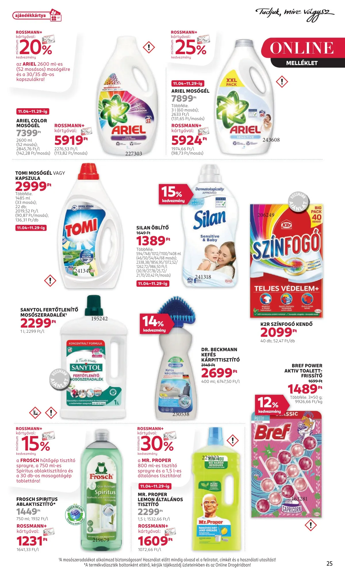 Rossmann akciós újság 11.18–11.29 – 27. oldal