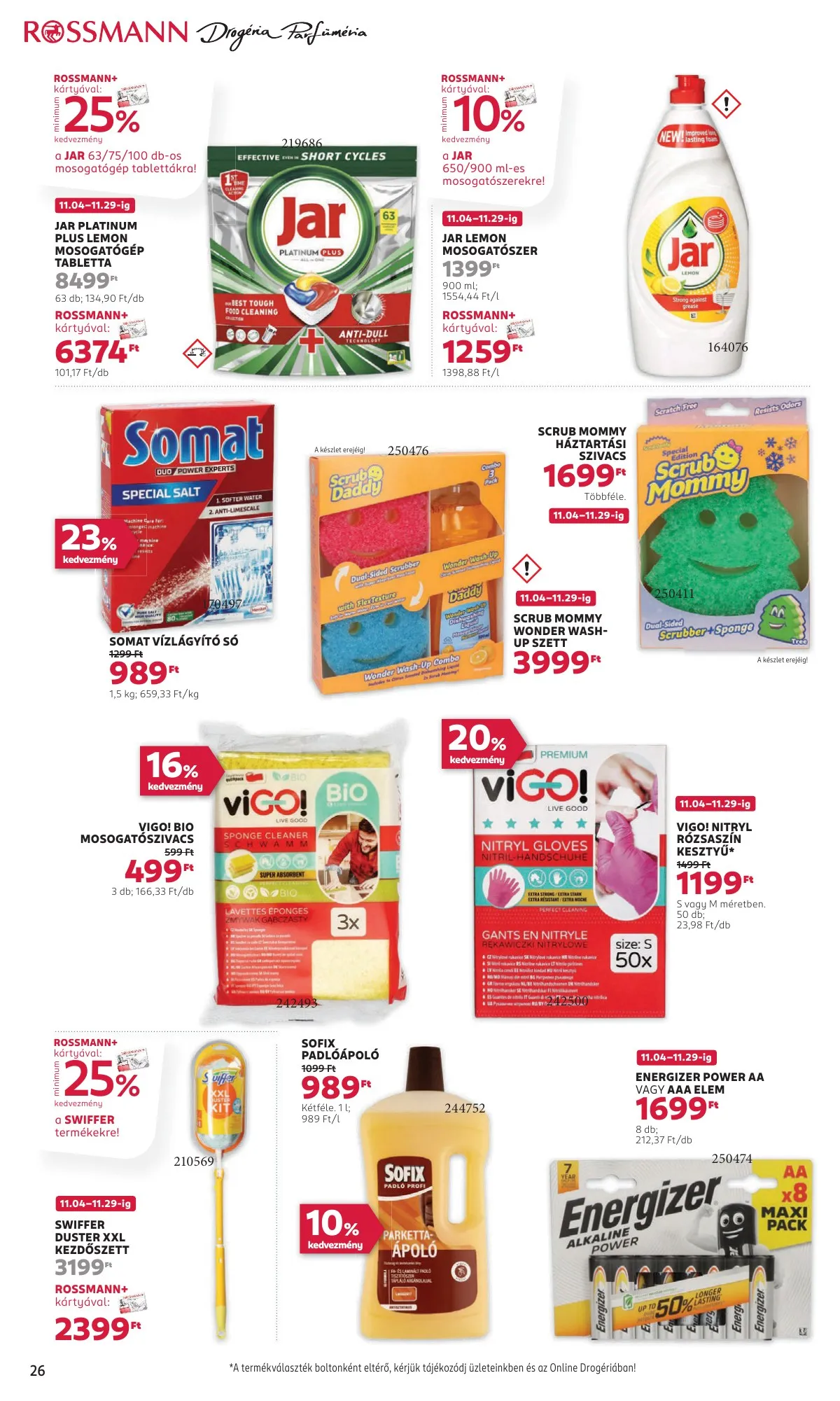 Rossmann akciós újság 11.18–11.29 – 28. oldal