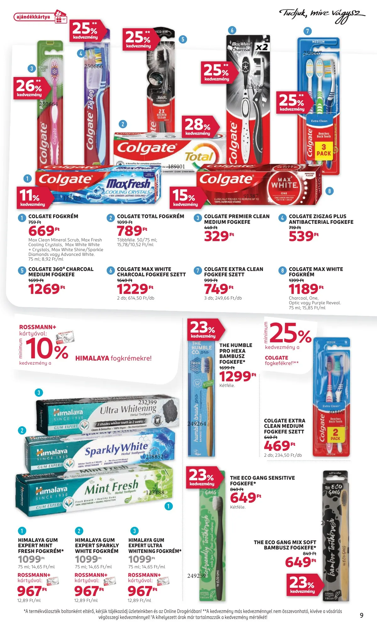 Rossmann akciós újság 11.18–11.29 – 9. oldal