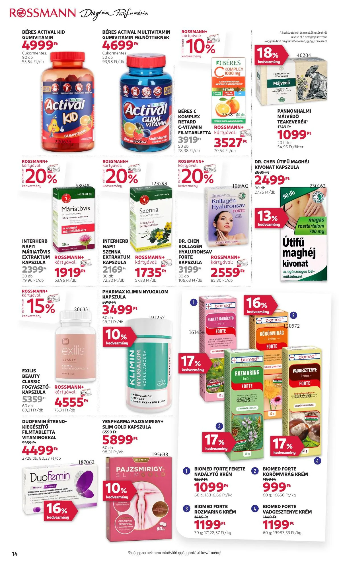 Rossmann akciós újság 07.14–07.25 – 16. oldal