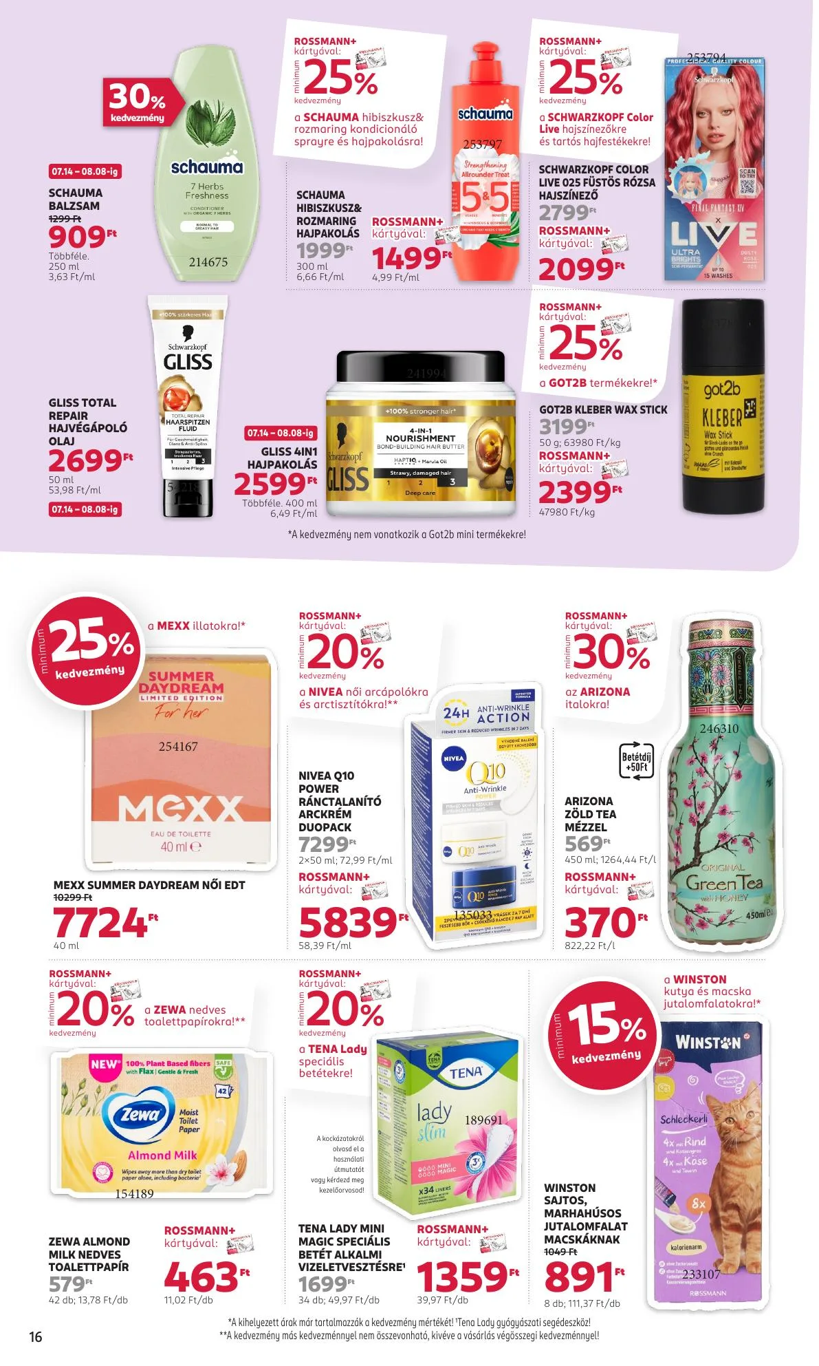 Rossmann akciós újság 07.14–07.25 – 18. oldal