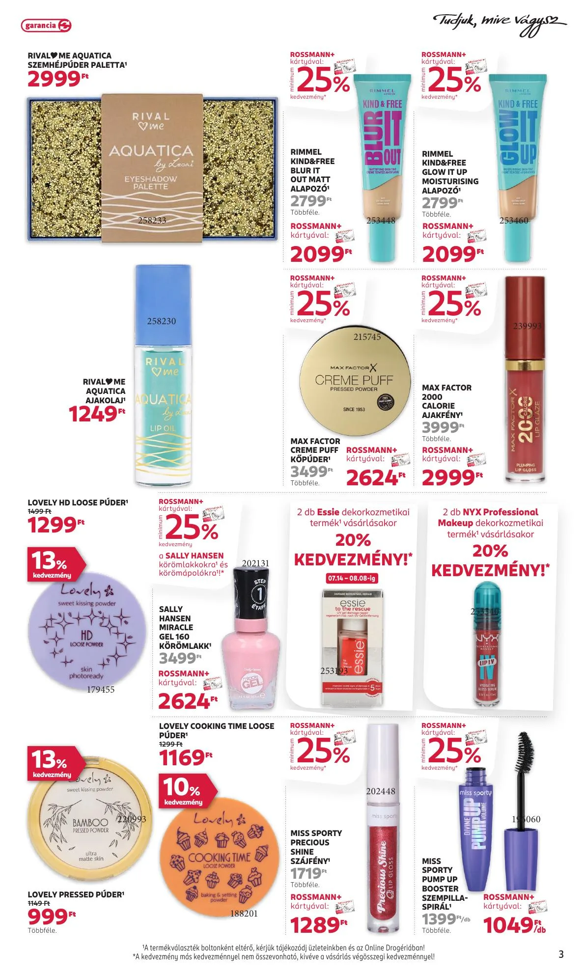 Rossmann akciós újság 07.14–07.25 – 3. oldal