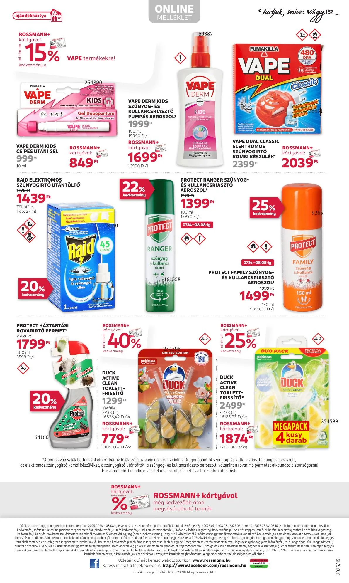 Rossmann akciós újság 07.28–08.08 – 29. oldal