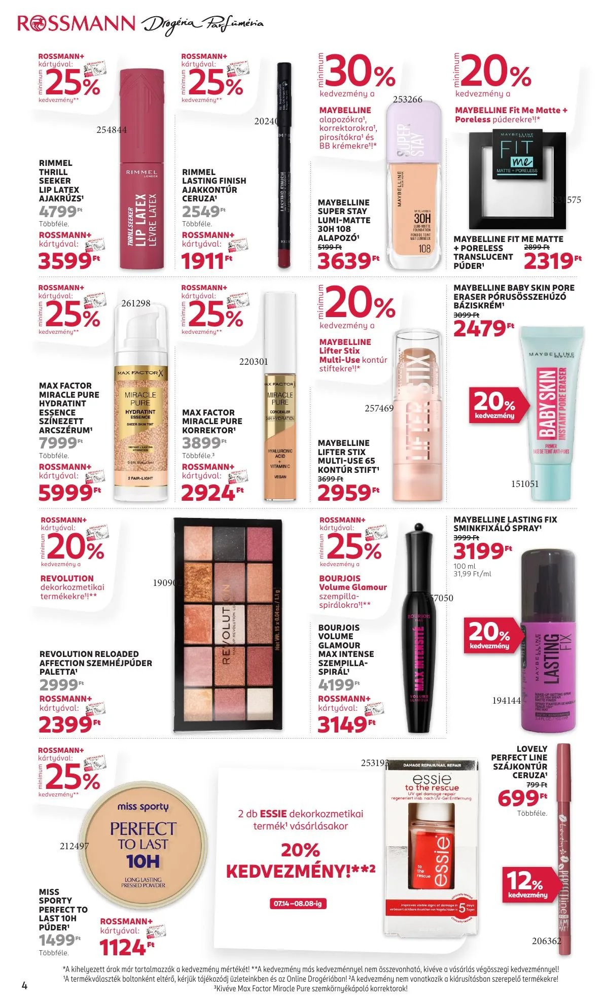 Rossmann akciós újság 07.28–08.08 – 4. oldal