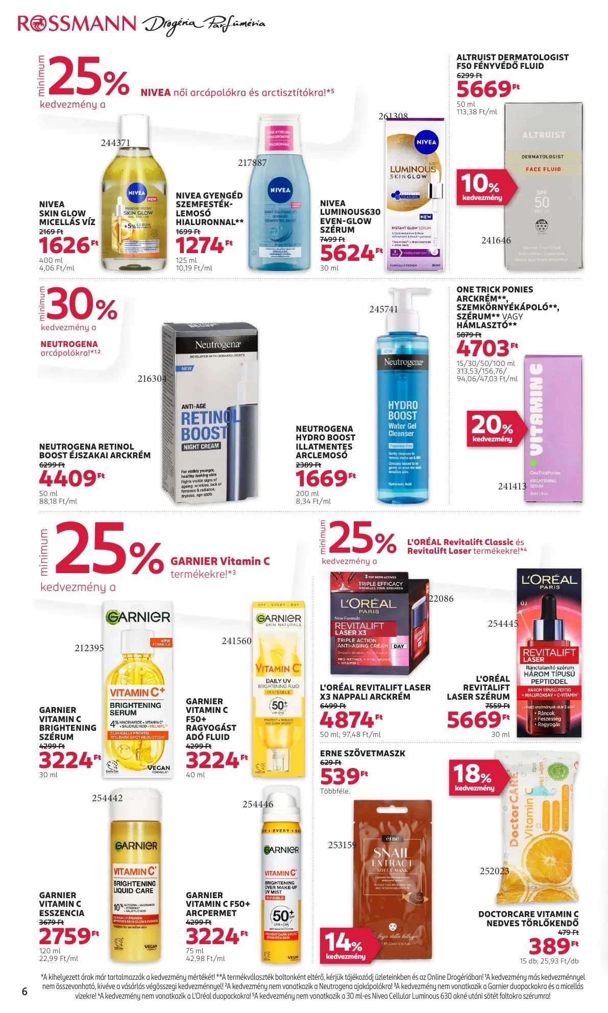 Rossmann akciós újság 07.28–08.08 – 6. oldal