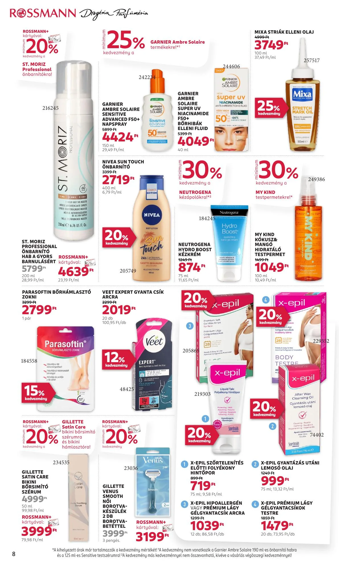 Rossmann akciós újság 07.28–08.08 – 8. oldal