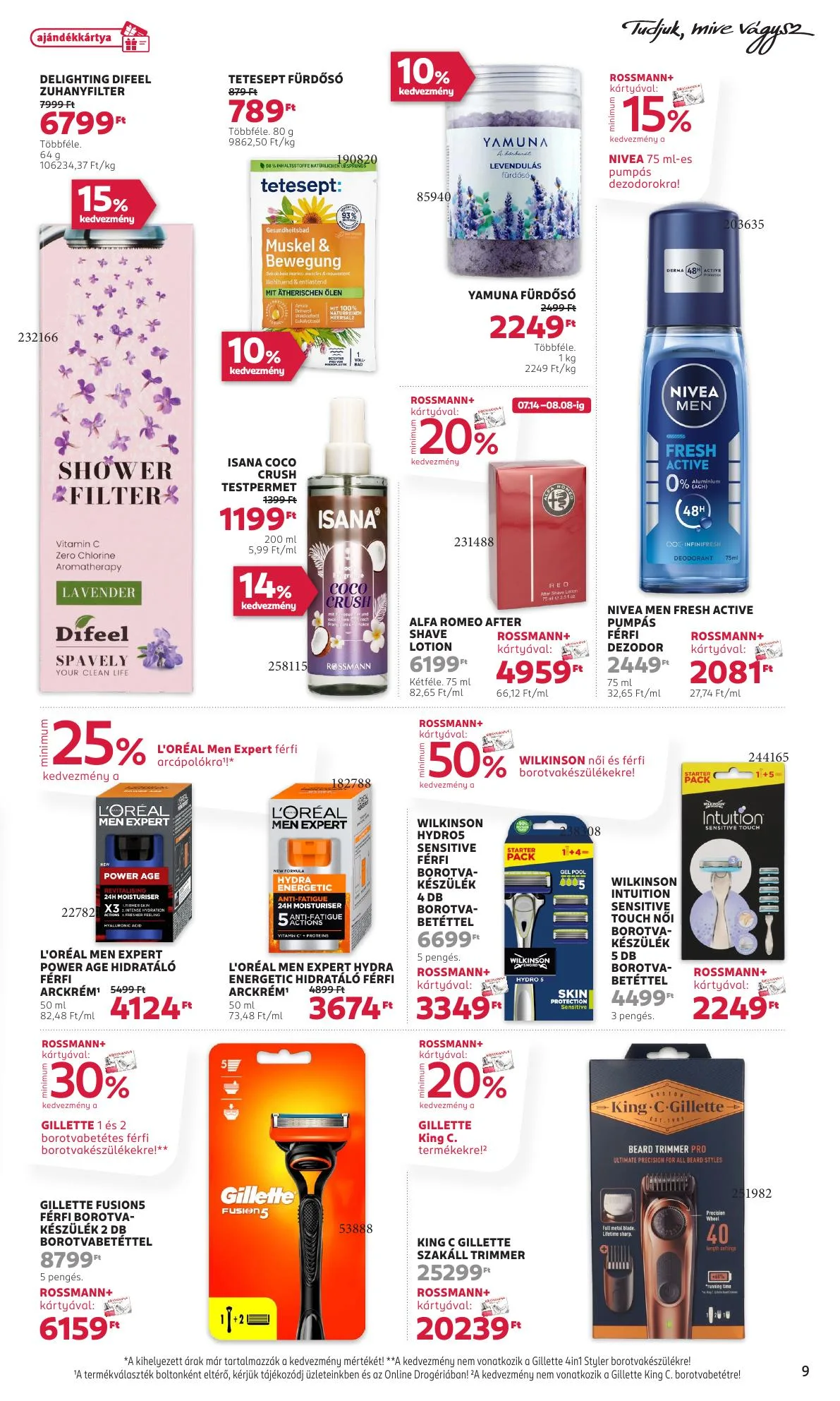 Rossmann akciós újság 07.28–08.08 – 9. oldal