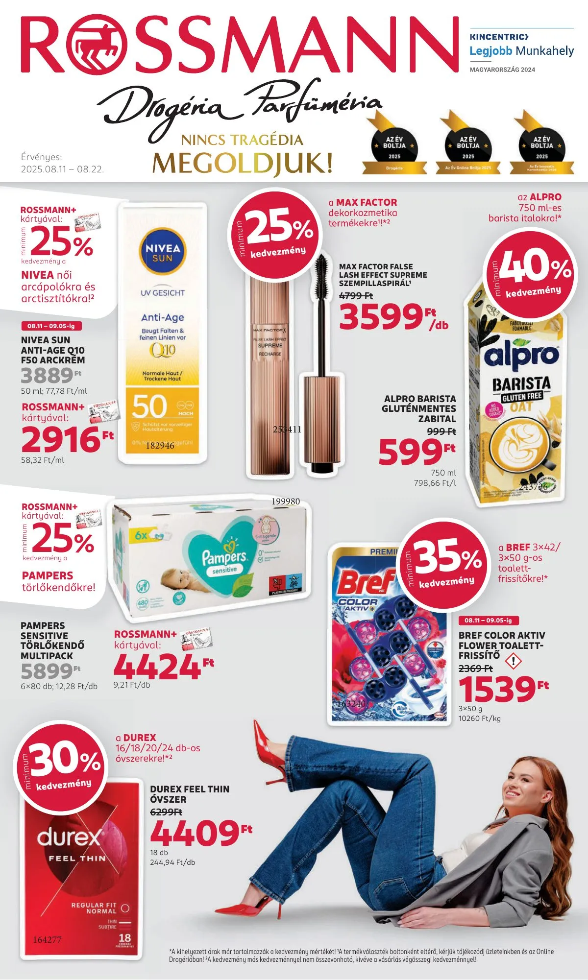 Rossmann akciós újság 08.11–08.22