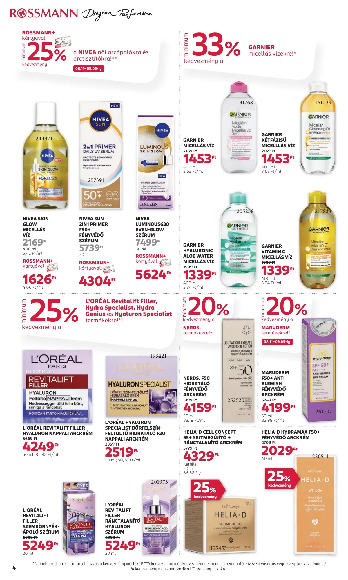 Rossmann akciós újság 08.11–08.22 – 4. oldal