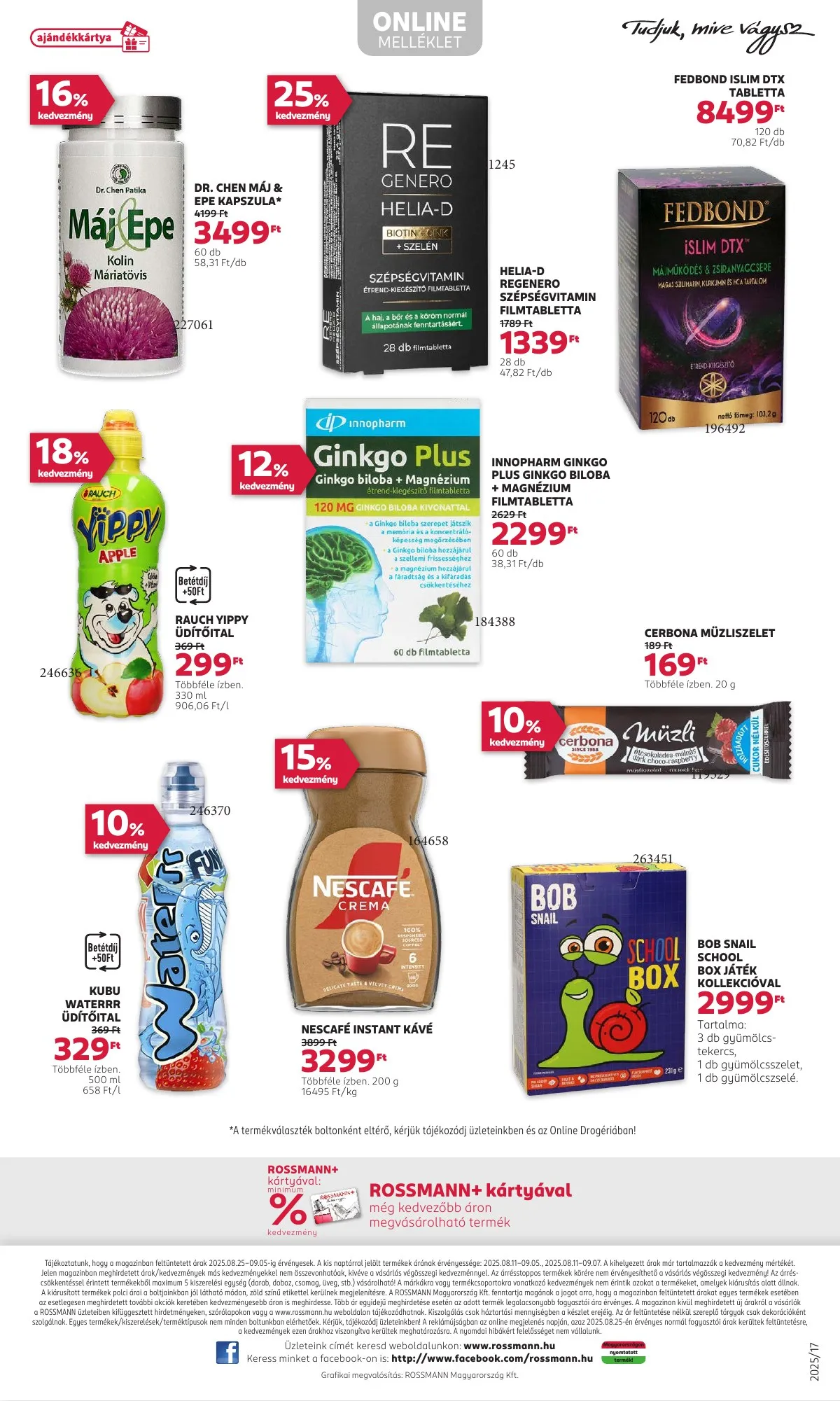 Rossmann akciós újság 08.25–09.05 – 33. oldal