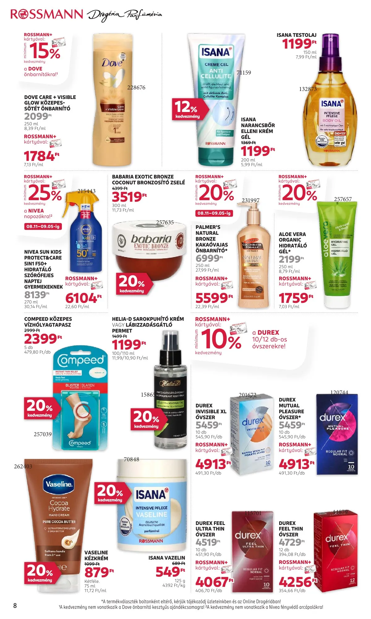 Rossmann akciós újság 08.25–09.05 – 8. oldal