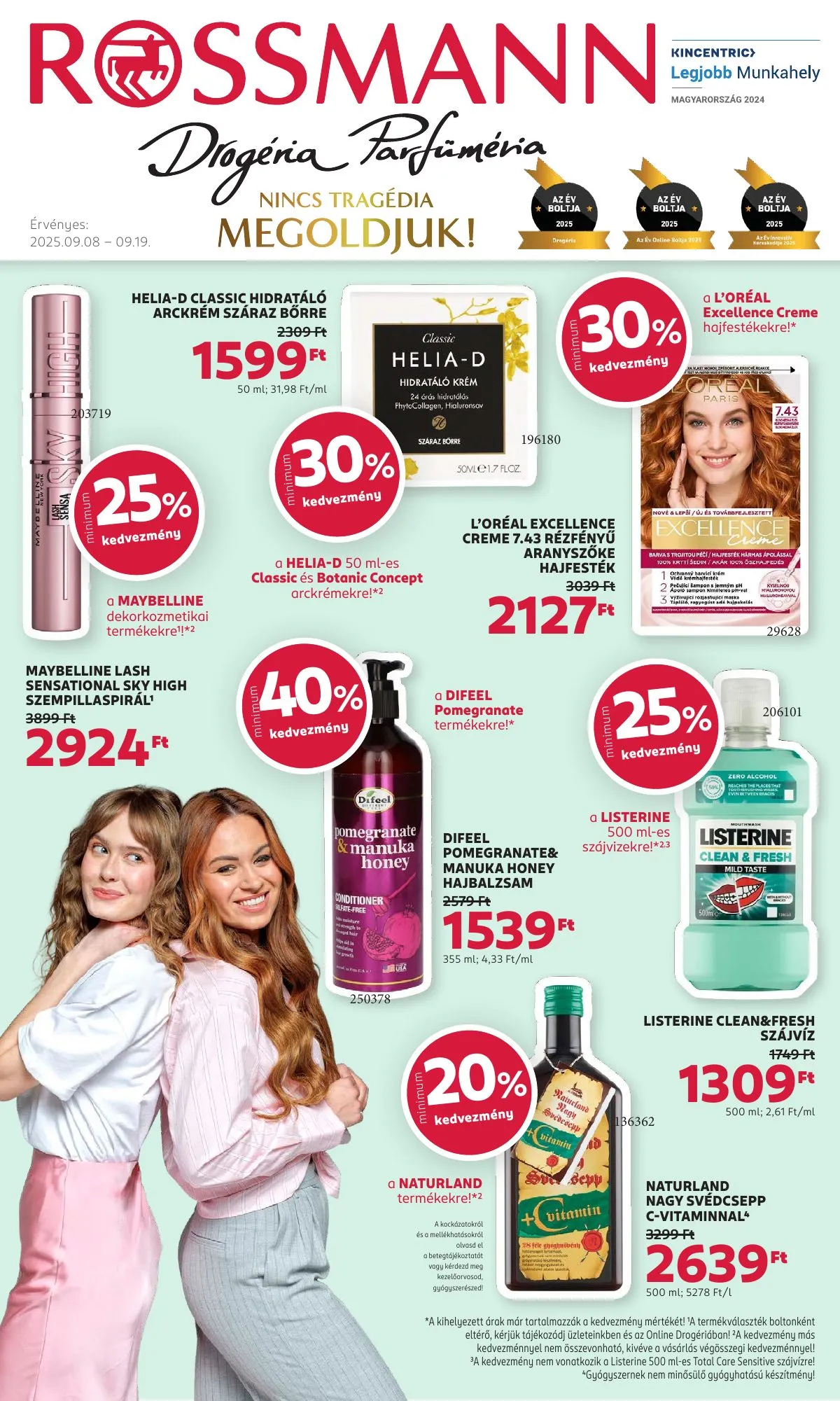 Rossmann akciós újság 09.08–09.19
