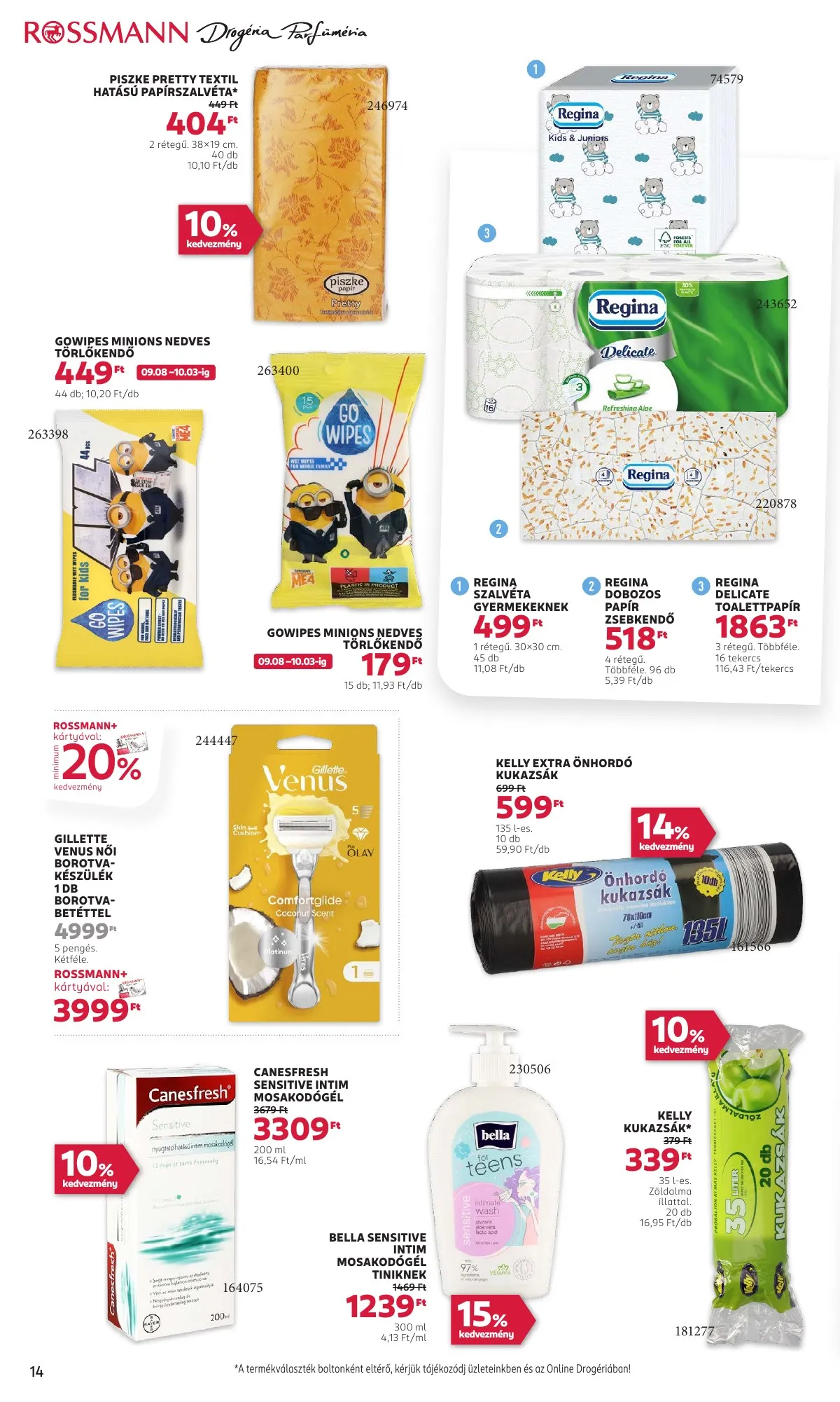 Rossmann akciós újság 09.08–09.19 – 16. oldal