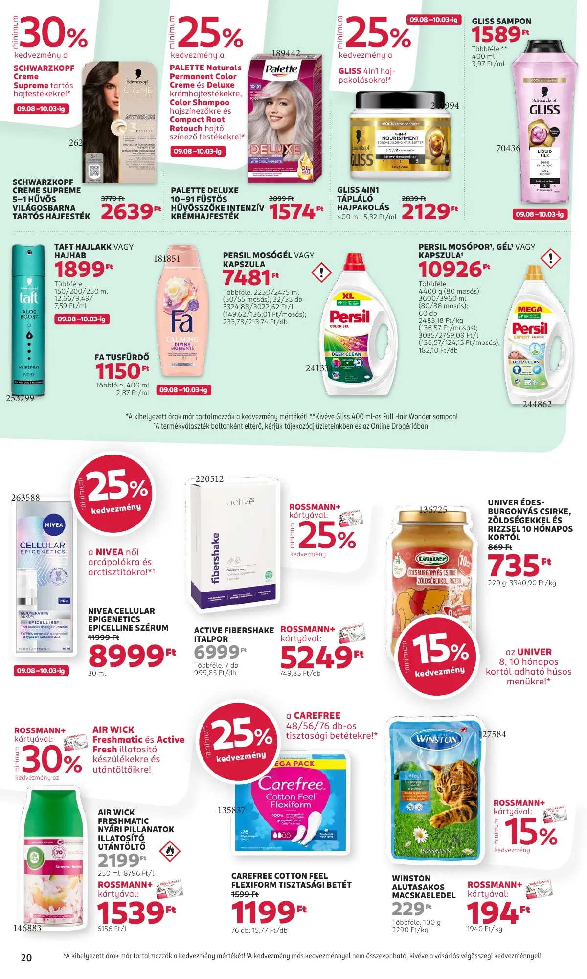 Rossmann akciós újság 09.08–09.19 – 22. oldal