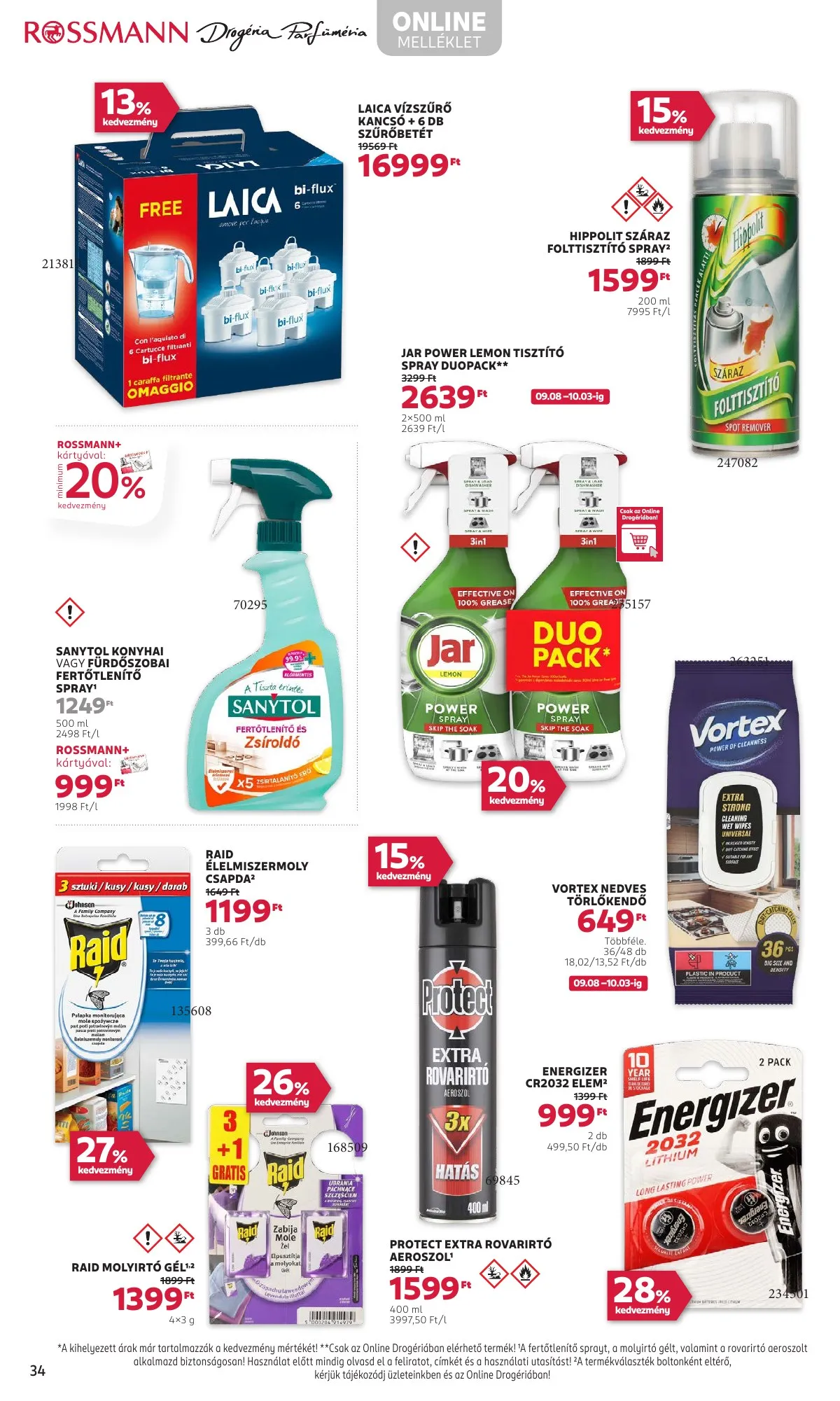 Rossmann akciós újság 09.08–09.19 – 38. oldal