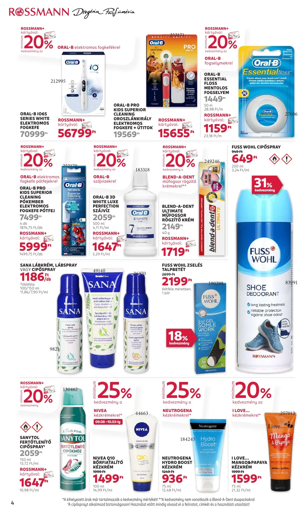 Rossmann akciós újság 09.08–09.19 – 4. oldal