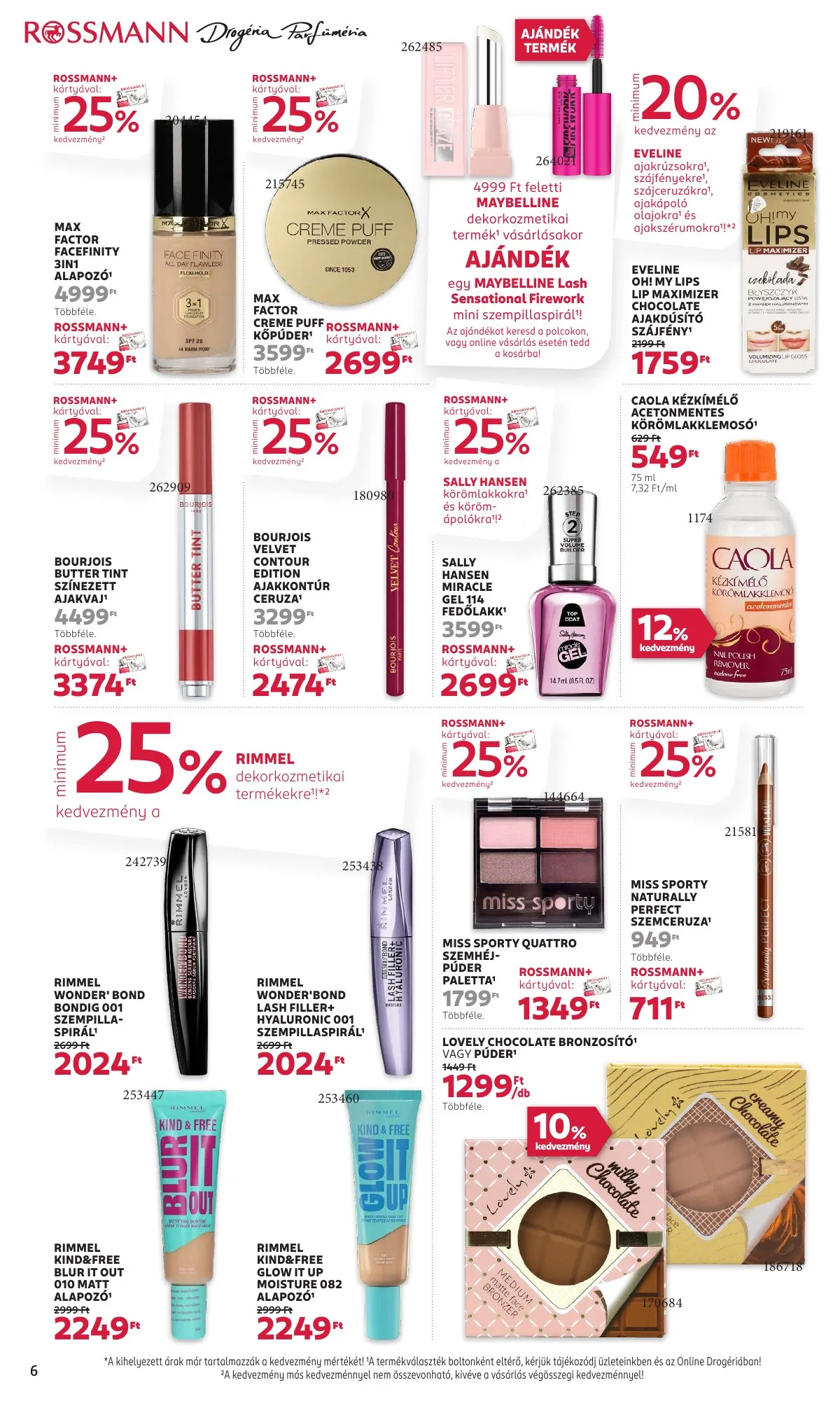 Rossmann akciós újság 09.08–09.19 – 6. oldal