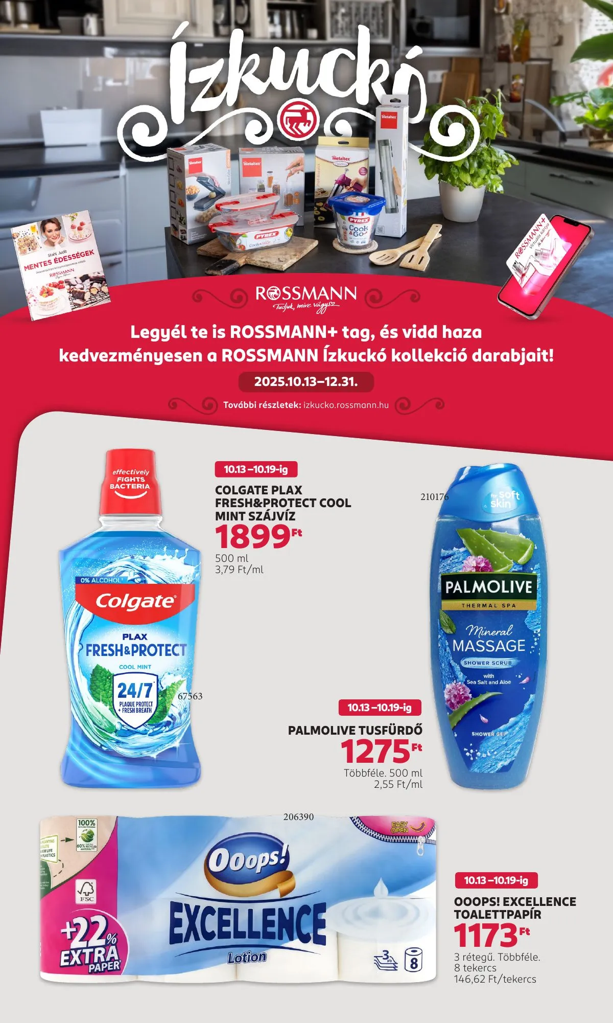 Rossmann akciós újság 10.13–10.19