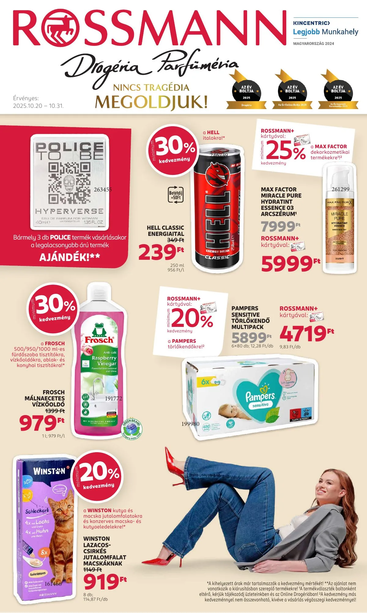 Rossmann akciós újság 10.20–10.31