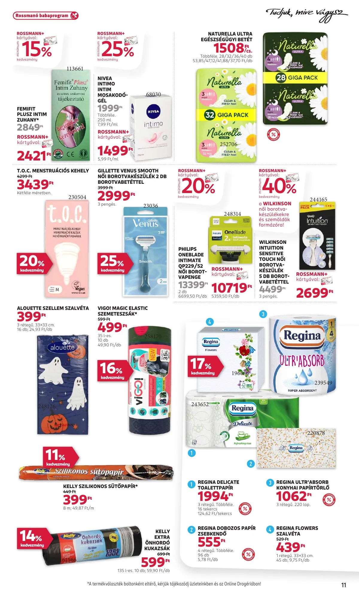Rossmann akciós újság 10.20–10.31 – 13. oldal