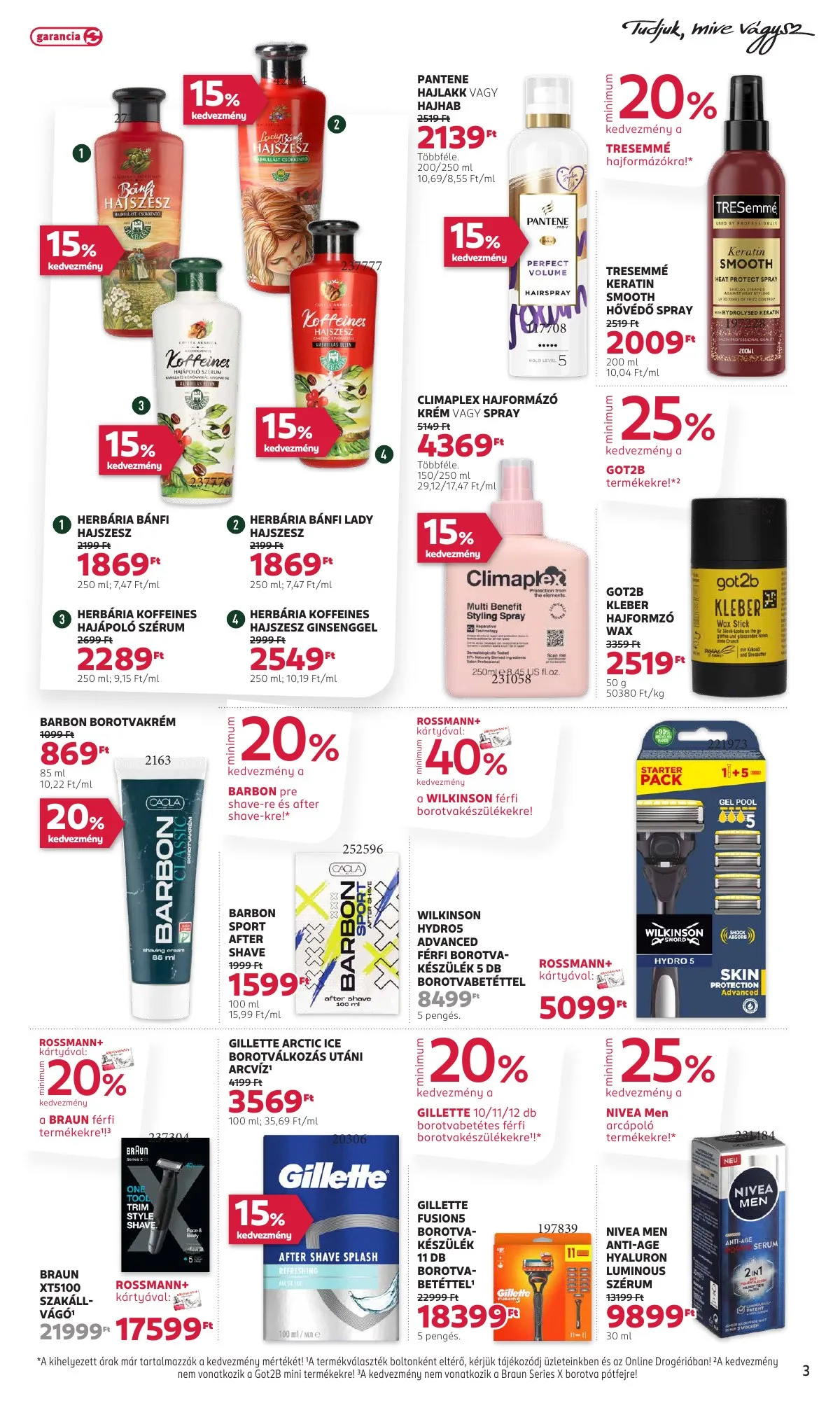 Rossmann akciós újság 10.20–10.31 – 3. oldal