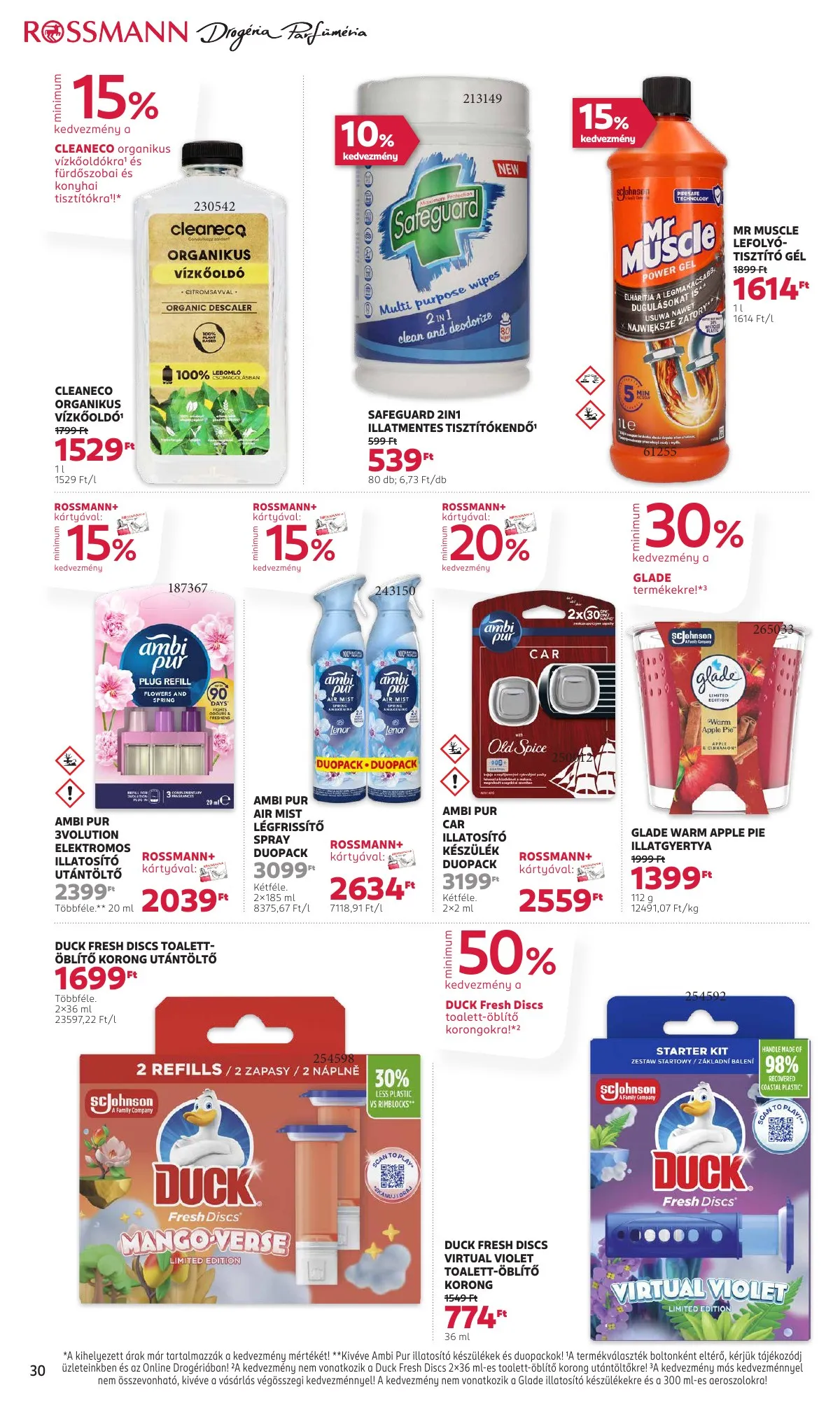 Rossmann akciós újság 10.20–10.31 – 32. oldal