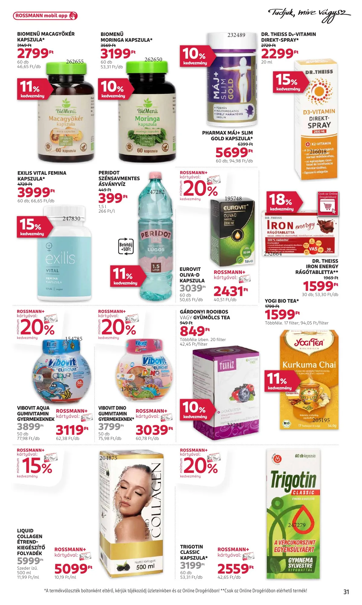 Rossmann akciós újság 10.20–10.31 – 33. oldal