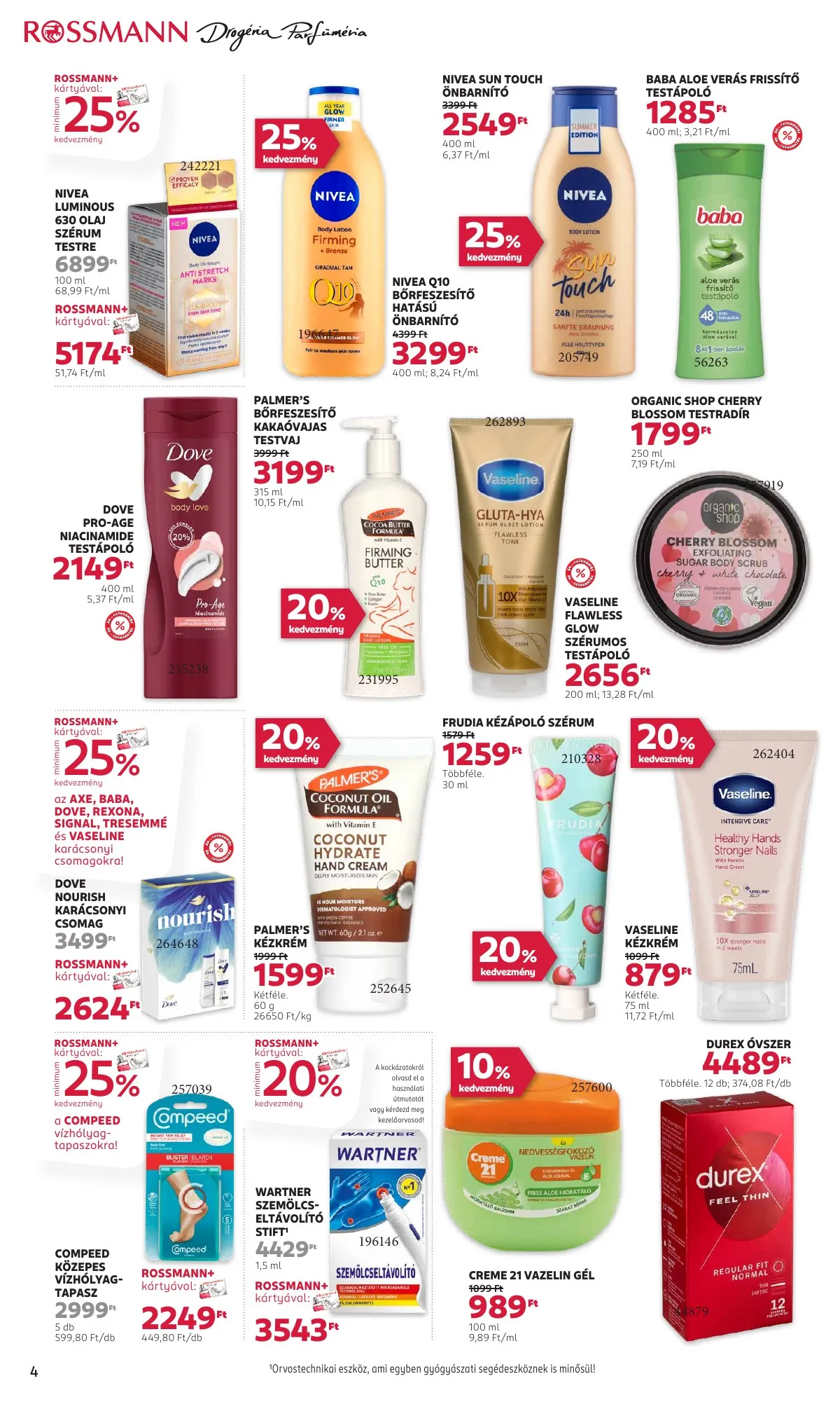 Rossmann akciós újság 10.20–10.31 – 4. oldal