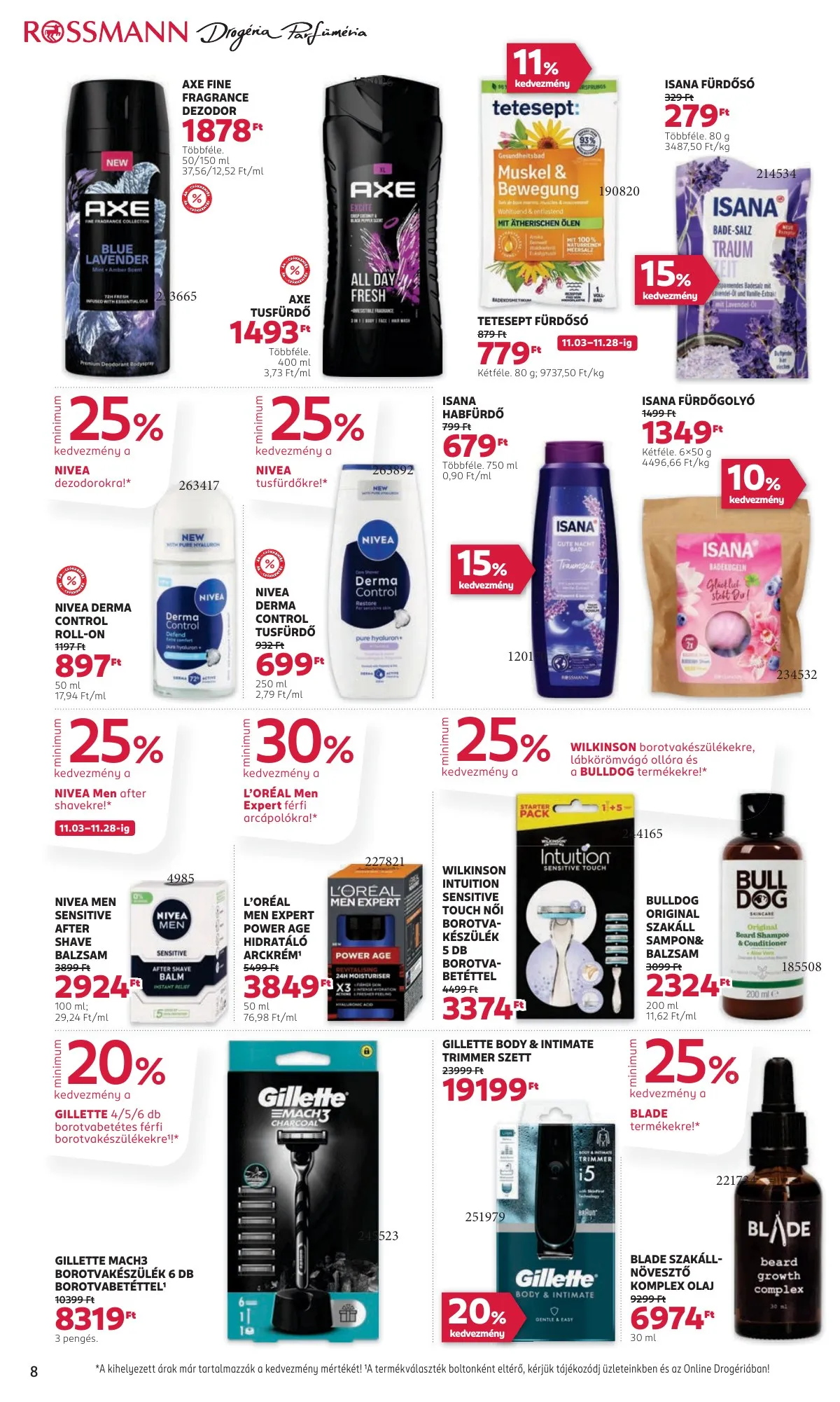 Rossmann akciós újság 11.03–11.14 – 8. oldal