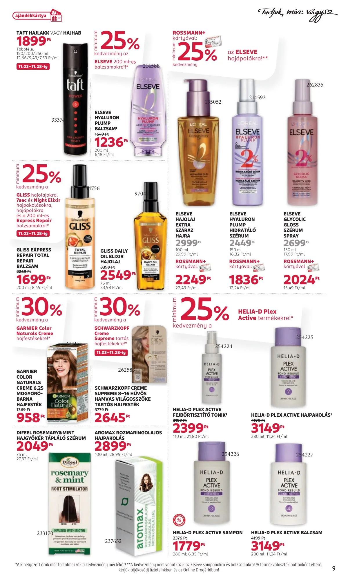 Rossmann akciós újság 11.03–11.14 – 9. oldal