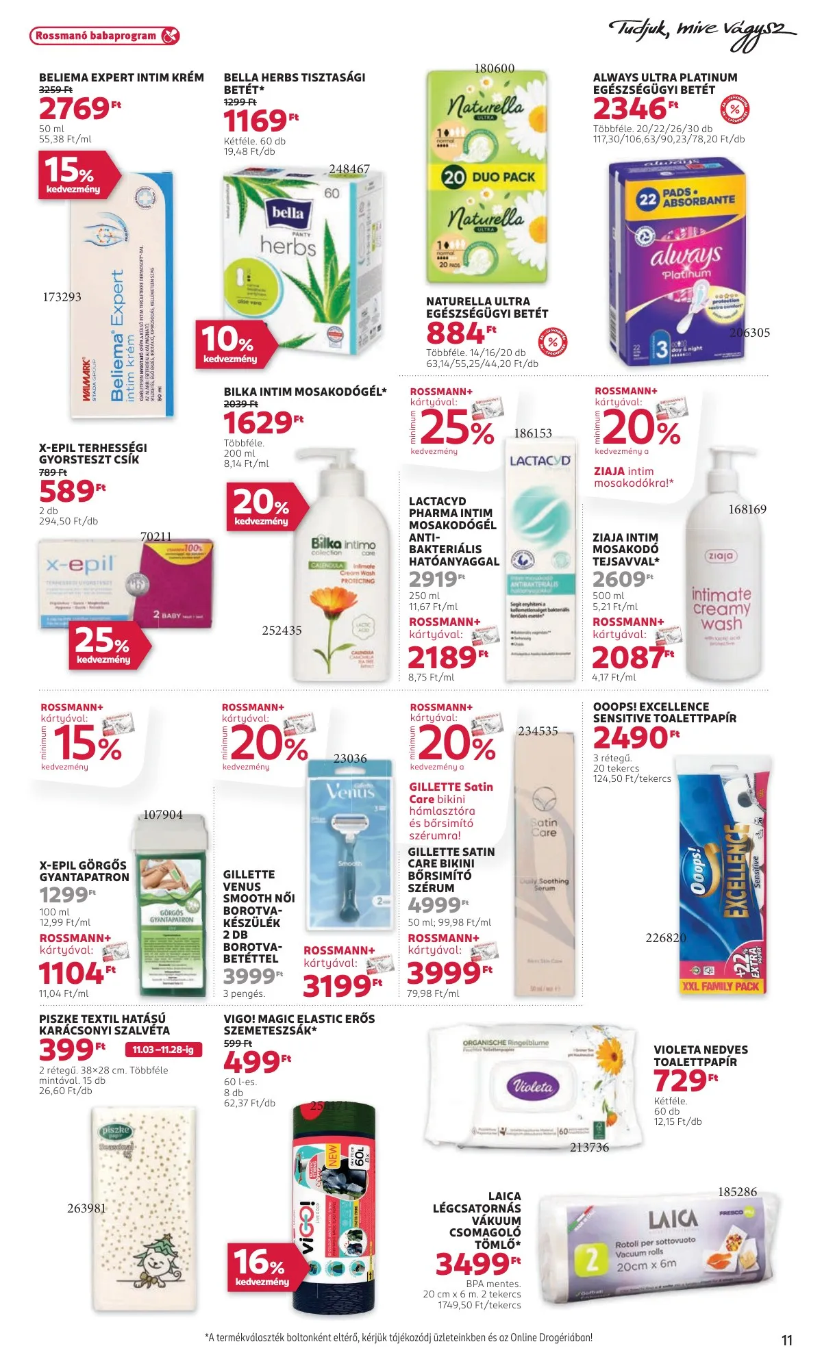 Rossmann akciós újság 11.17–11.28 – 13. oldal