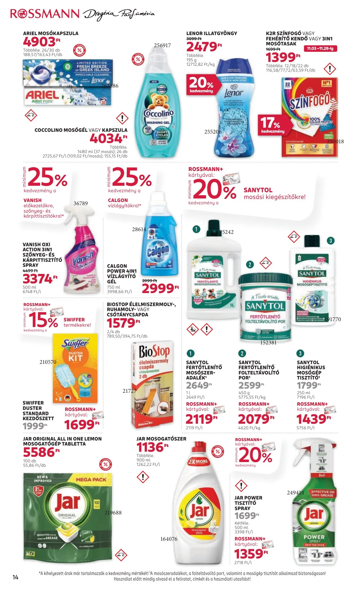 Rossmann akciós újság 11.17–11.28 – 16. oldal