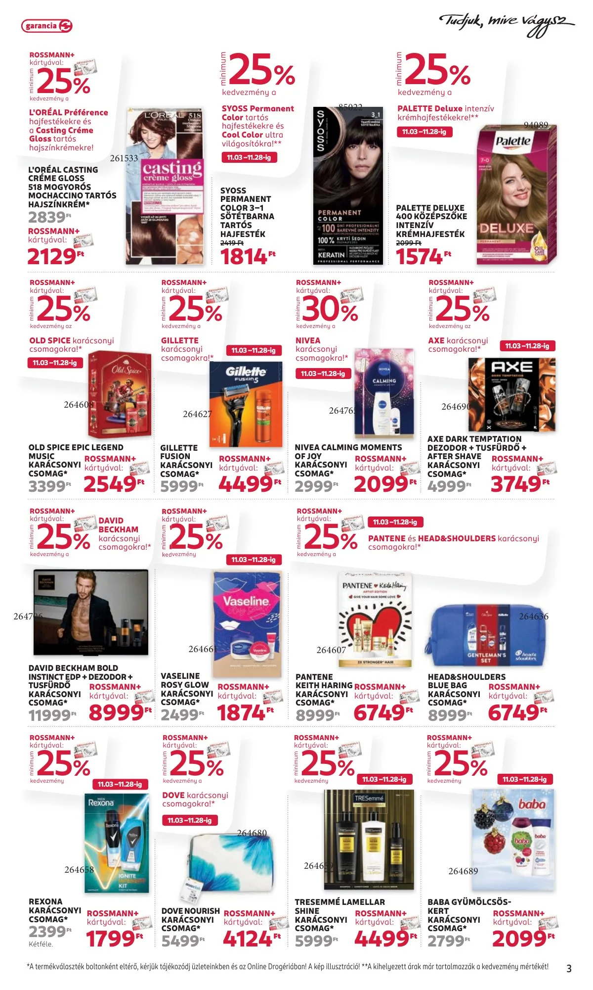 Rossmann akciós újság 11.17–11.28 – 3. oldal