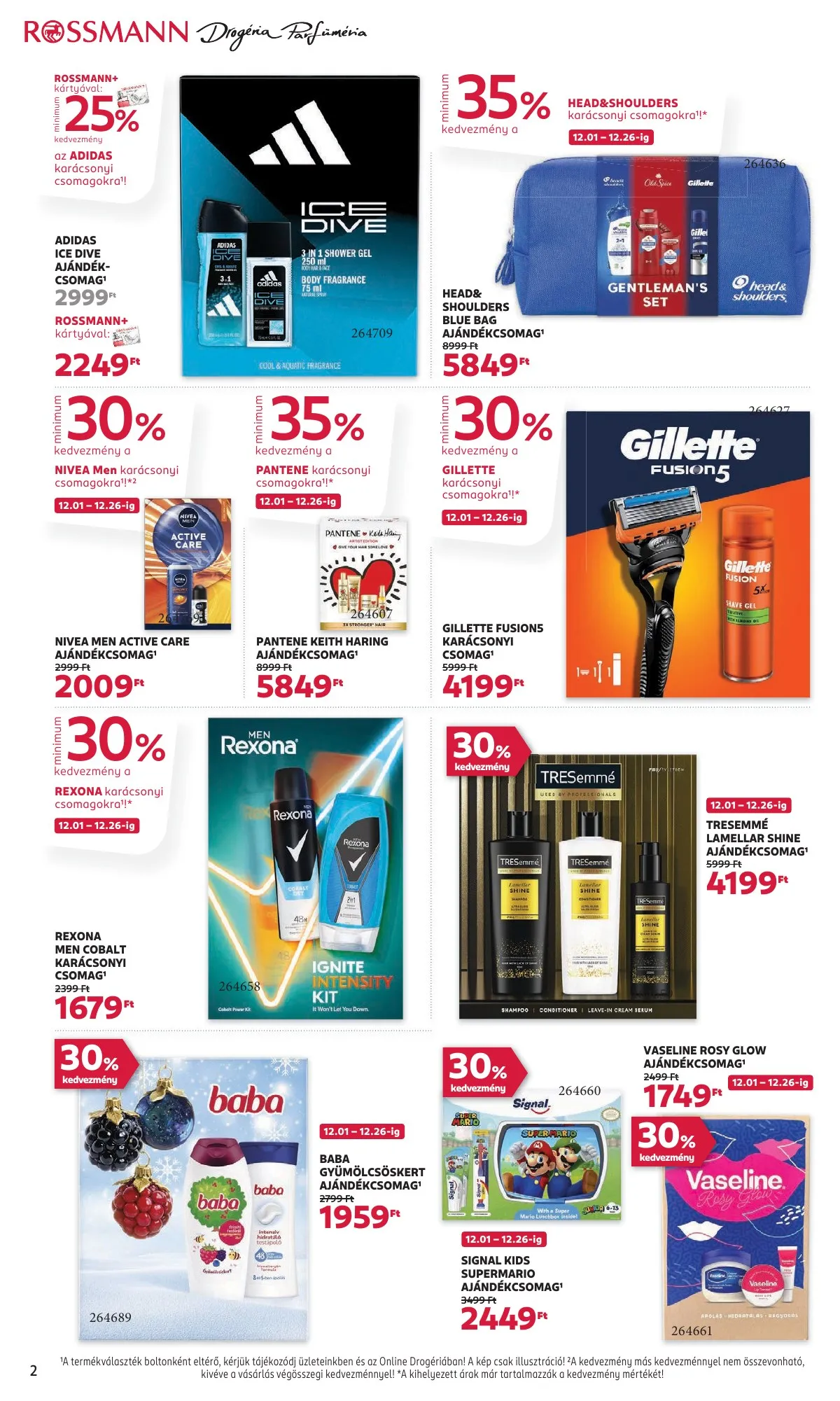 Rossmann akciós újság 12.01–12.12 – 2. oldal