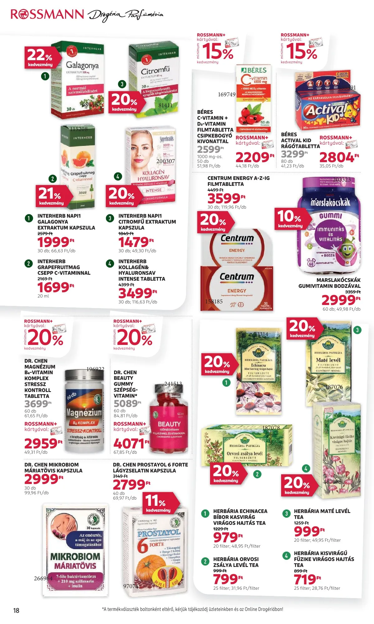 Rossmann akciós újság 12.01–12.12 – 20. oldal