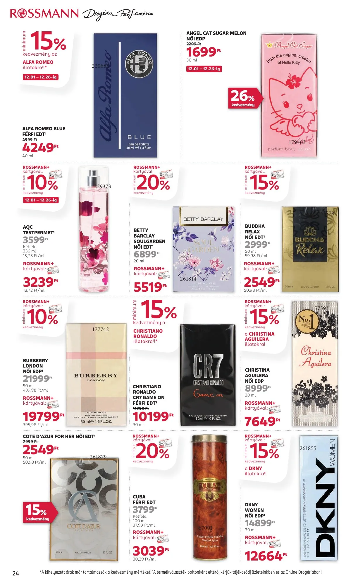 Rossmann akciós újság 12.01–12.12 – 26. oldal