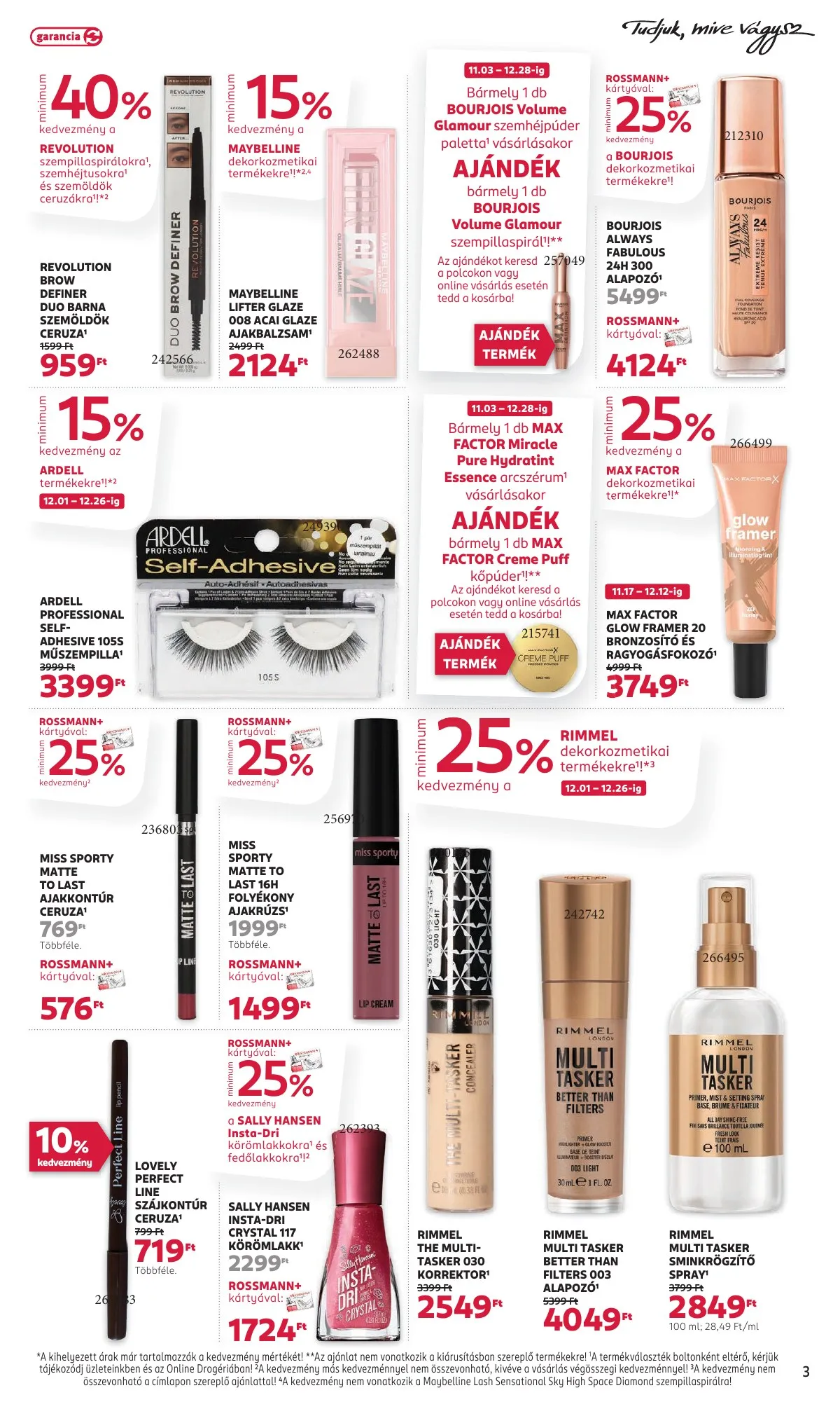 Rossmann akciós újság 12.01–12.12 – 3. oldal