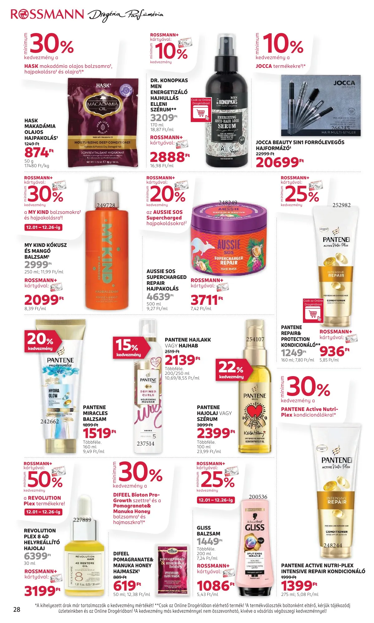 Rossmann akciós újság 12.01–12.12 – 30. oldal