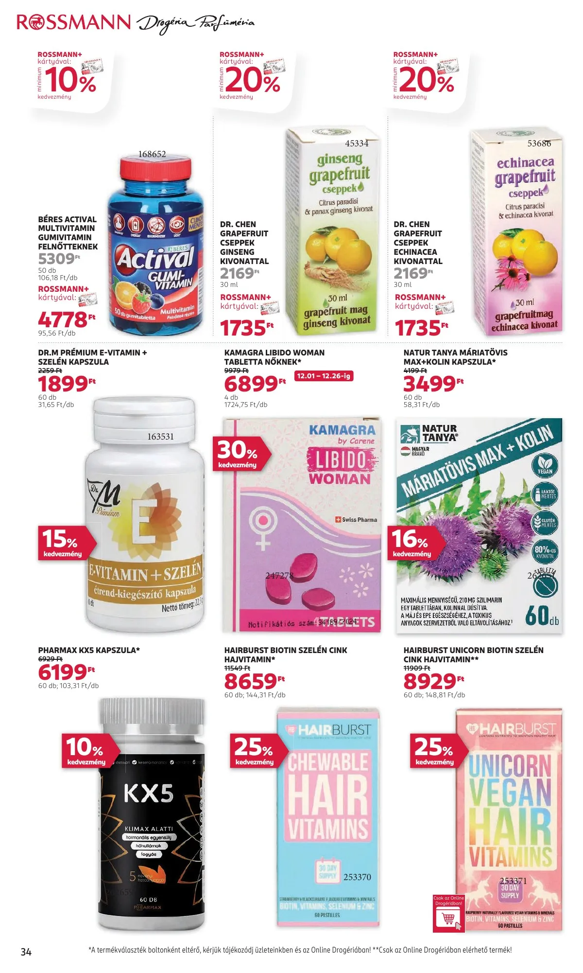 Rossmann akciós újság 12.01–12.12 – 38. oldal