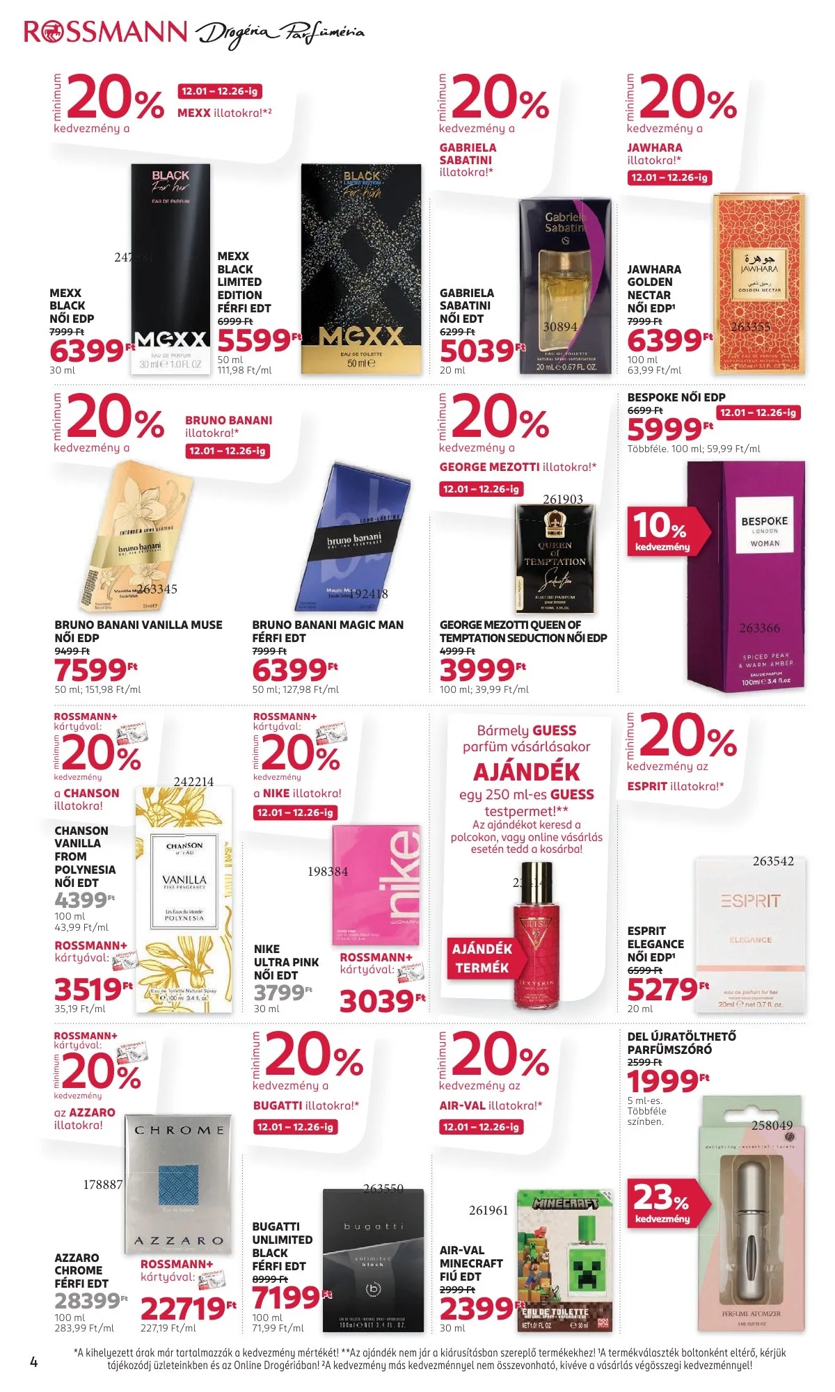 Rossmann akciós újság 12.01–12.12 – 4. oldal