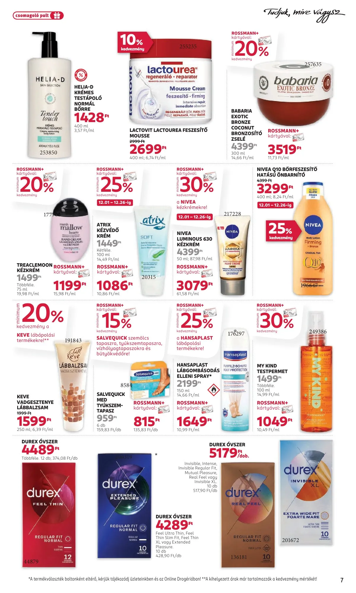 Rossmann akciós újság 12.01–12.12 – 7. oldal
