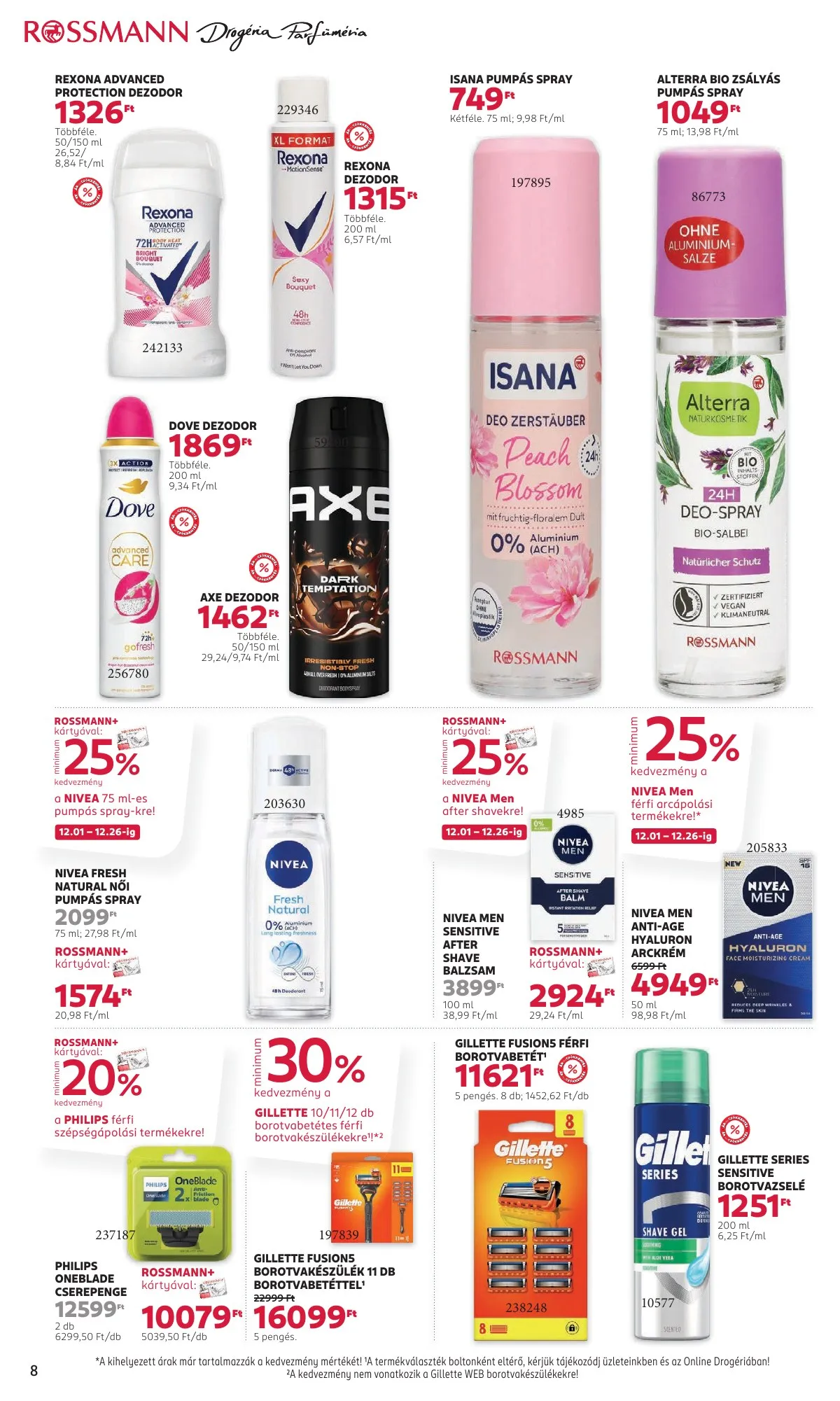 Rossmann akciós újság 12.01–12.12 – 8. oldal