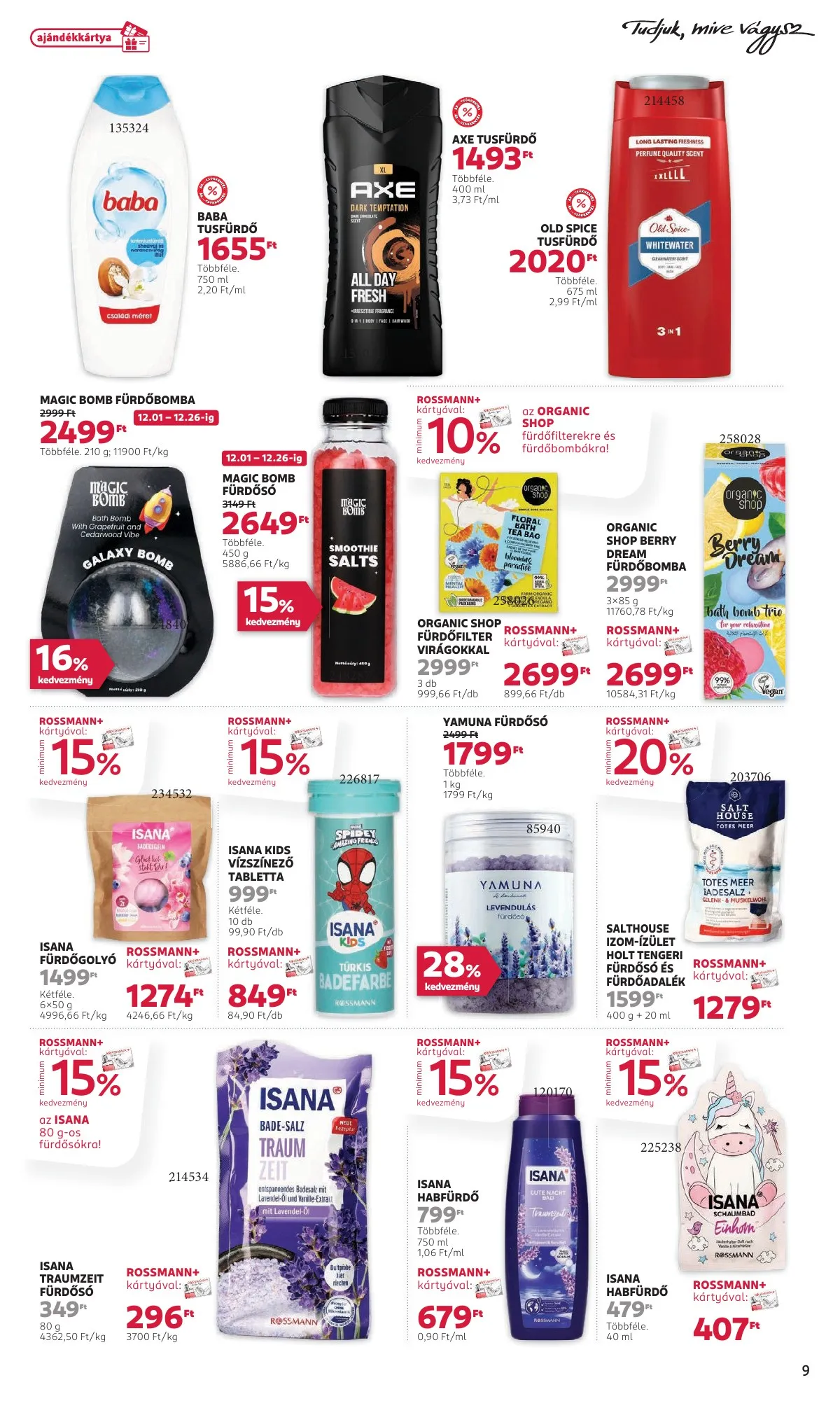 Rossmann akciós újság 12.01–12.12 – 9. oldal