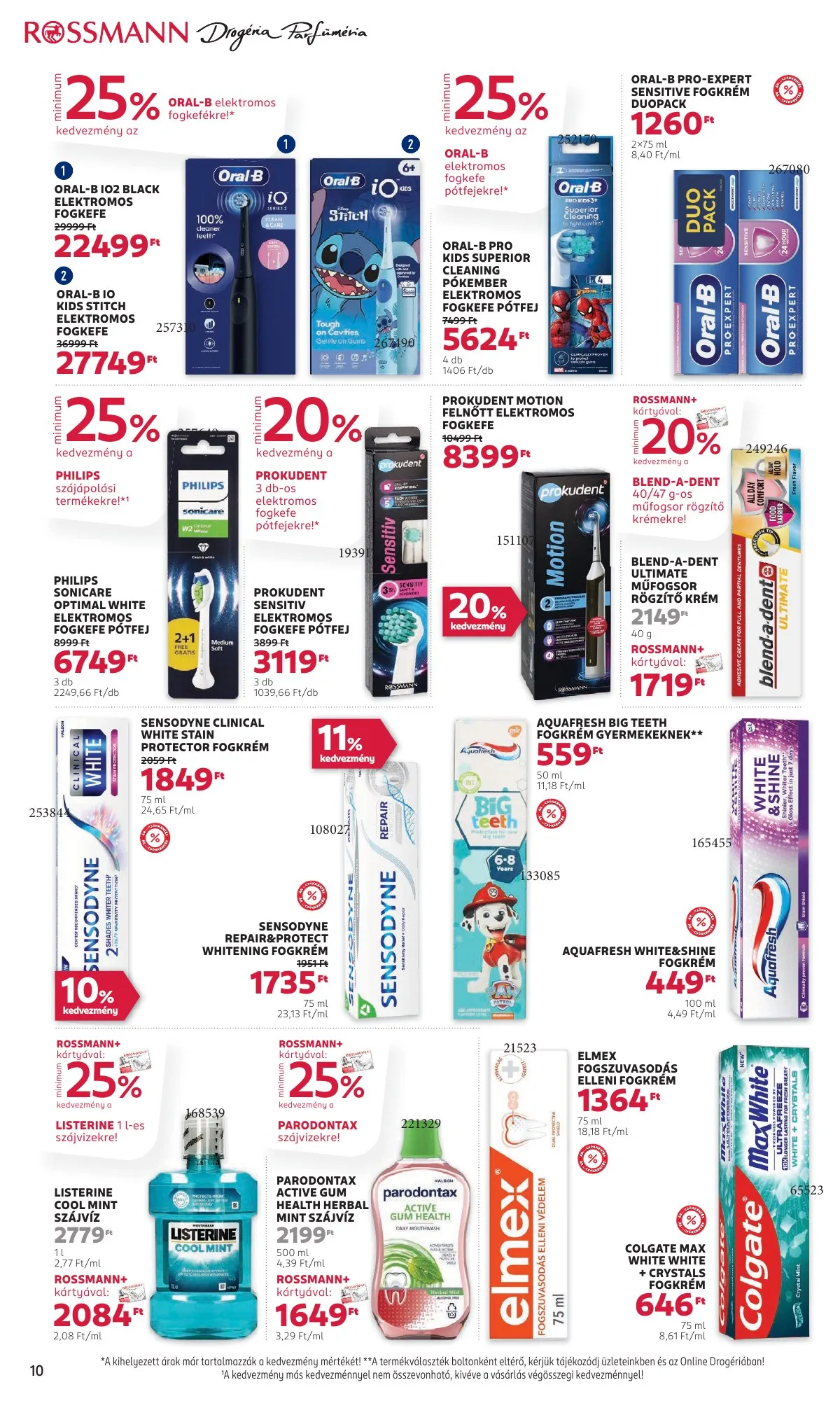 Rossmann akciós újság 12.15–12.26 – 10. oldal